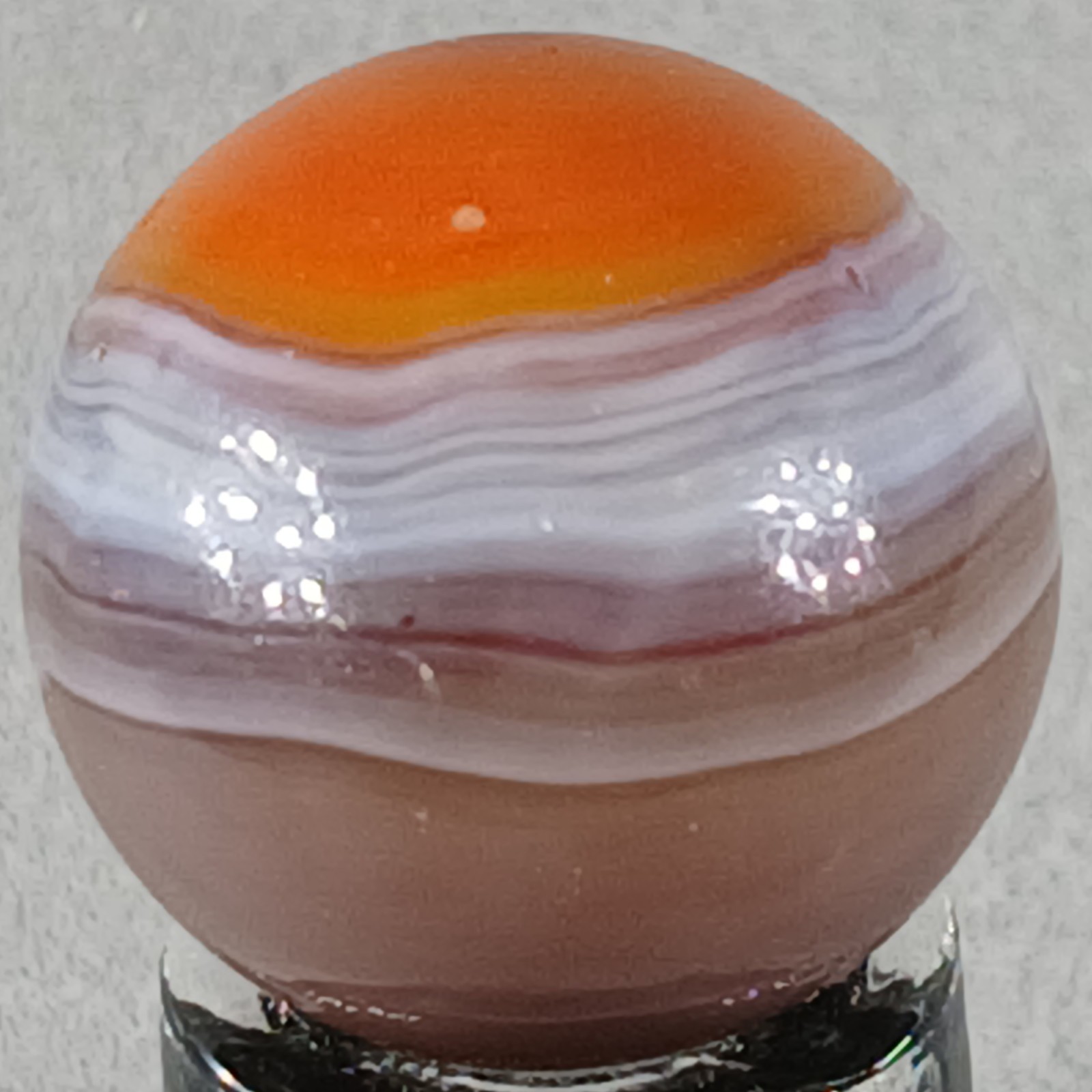 Vintage Vitro Exotic Conqueror Marble .63 Inches Near-Mint Condition
