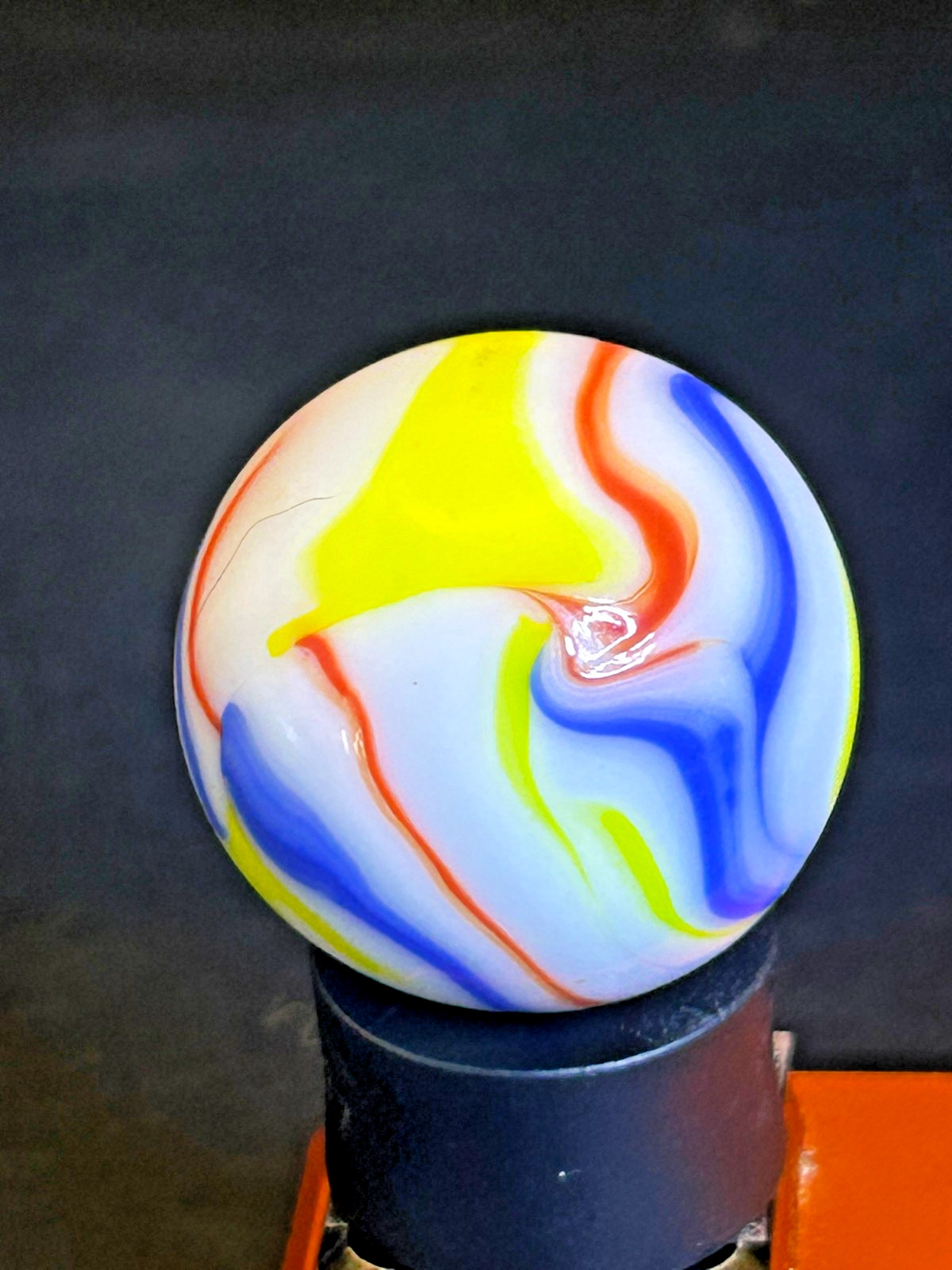 Christensen Agate CAC Swirl Marble Multi-Color Ribbons UV+ .96″ Sh24