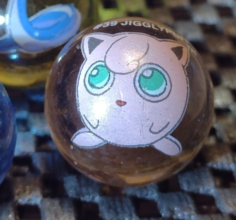 LOT OF POKEMON ART MARBLES .85″ +/-
