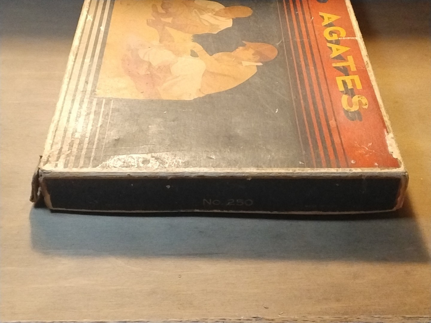 Original Vintage Akro Agate Box #250 With Marbles & Pouch Complete 1930’s Set