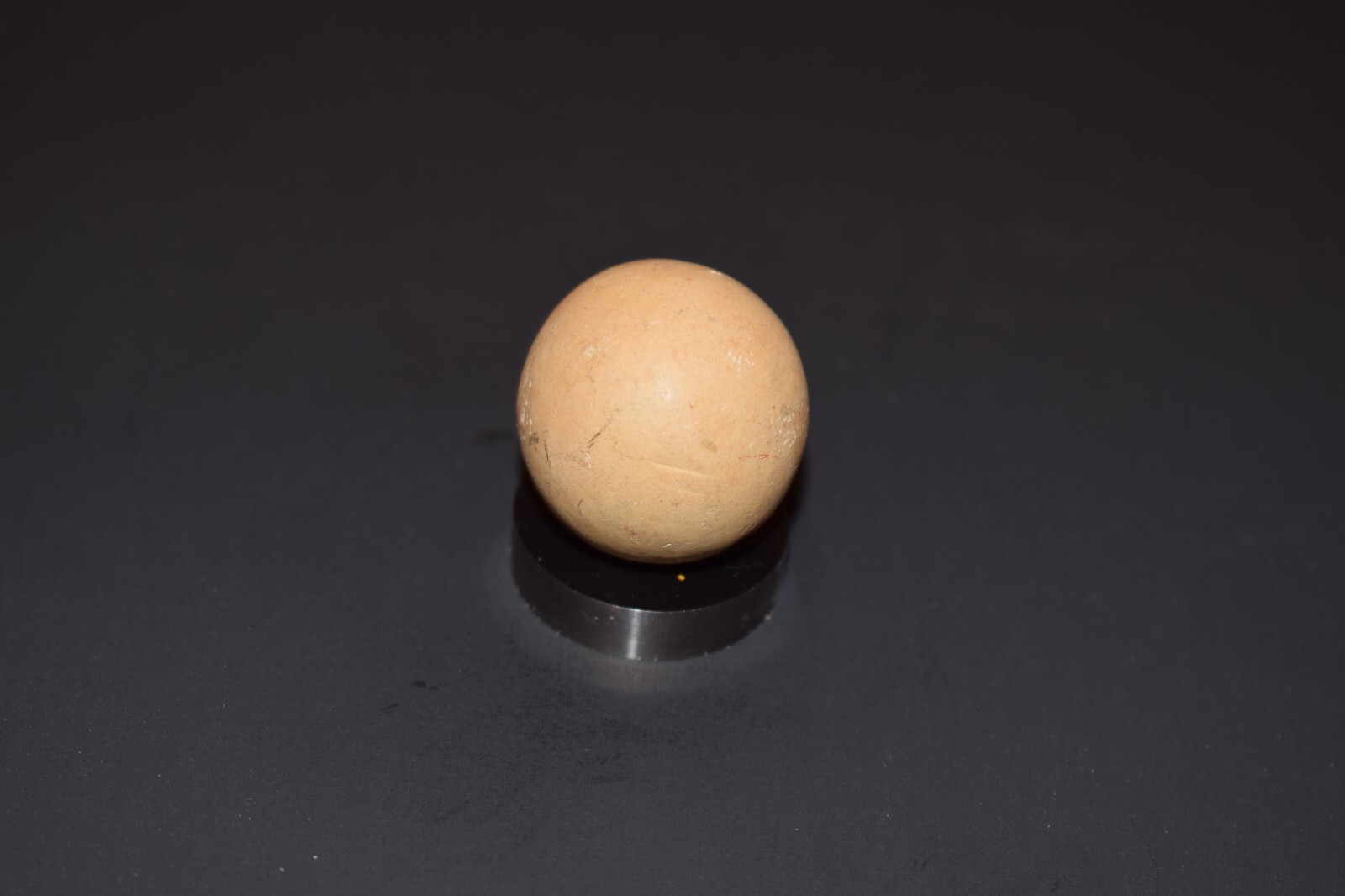 ⭐Antique Handmade Earthtone Fired Glazed Clay Toy Marble 🦶Toe Braker Size 1.070