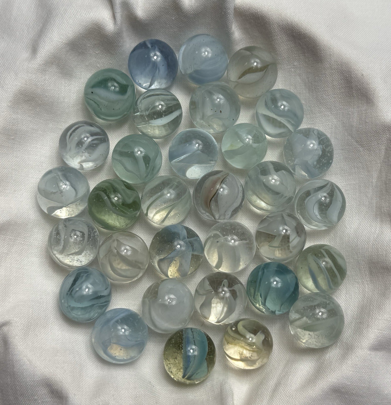 Lot Of 677 Vintage Marbles 6 LBS 21 Varieties Various Sizes Colors Patterns