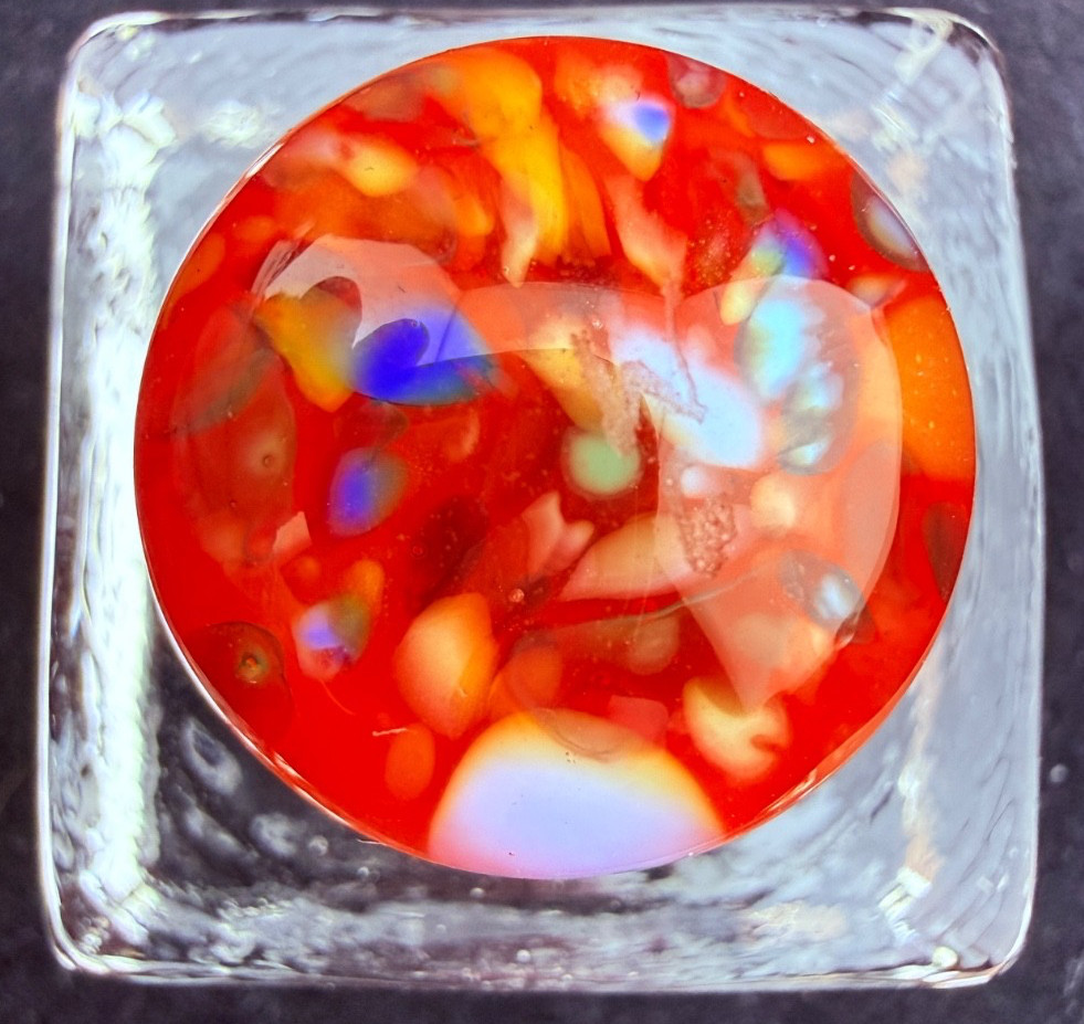 Steve Willis 2006 Handmade Lampwork Art Glass Marble .86″ Near Mint Signed W6