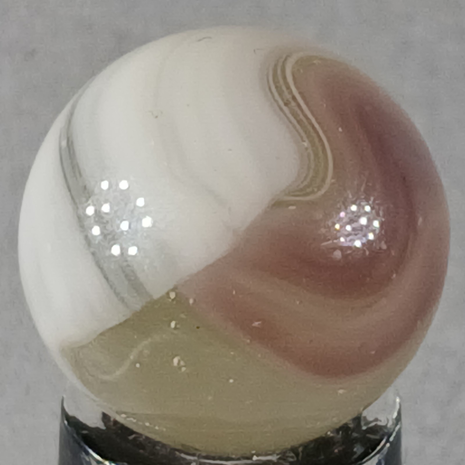 Vintage Vitro Conqueror Marble .61 Inches Near-Mint Condition Combined Shipping