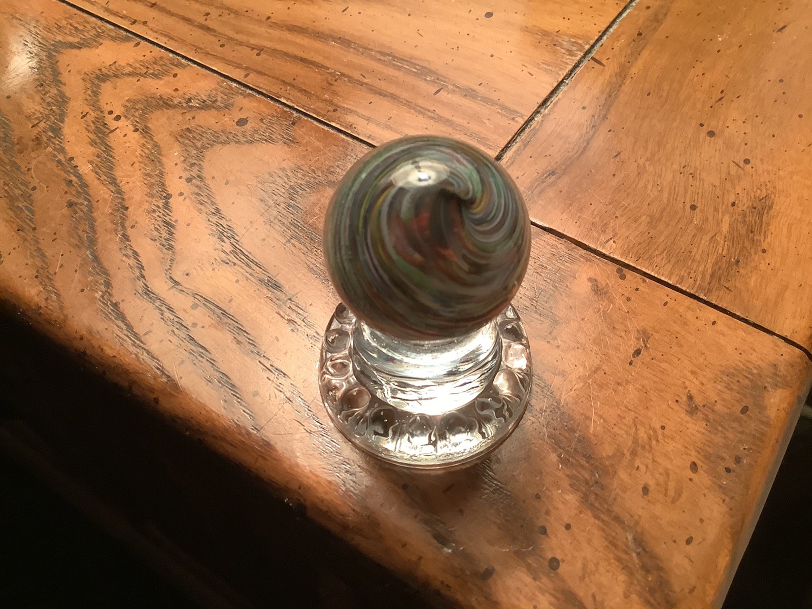 Beautiful 1 1/4 Inch Marble. Comes With Display Stand.