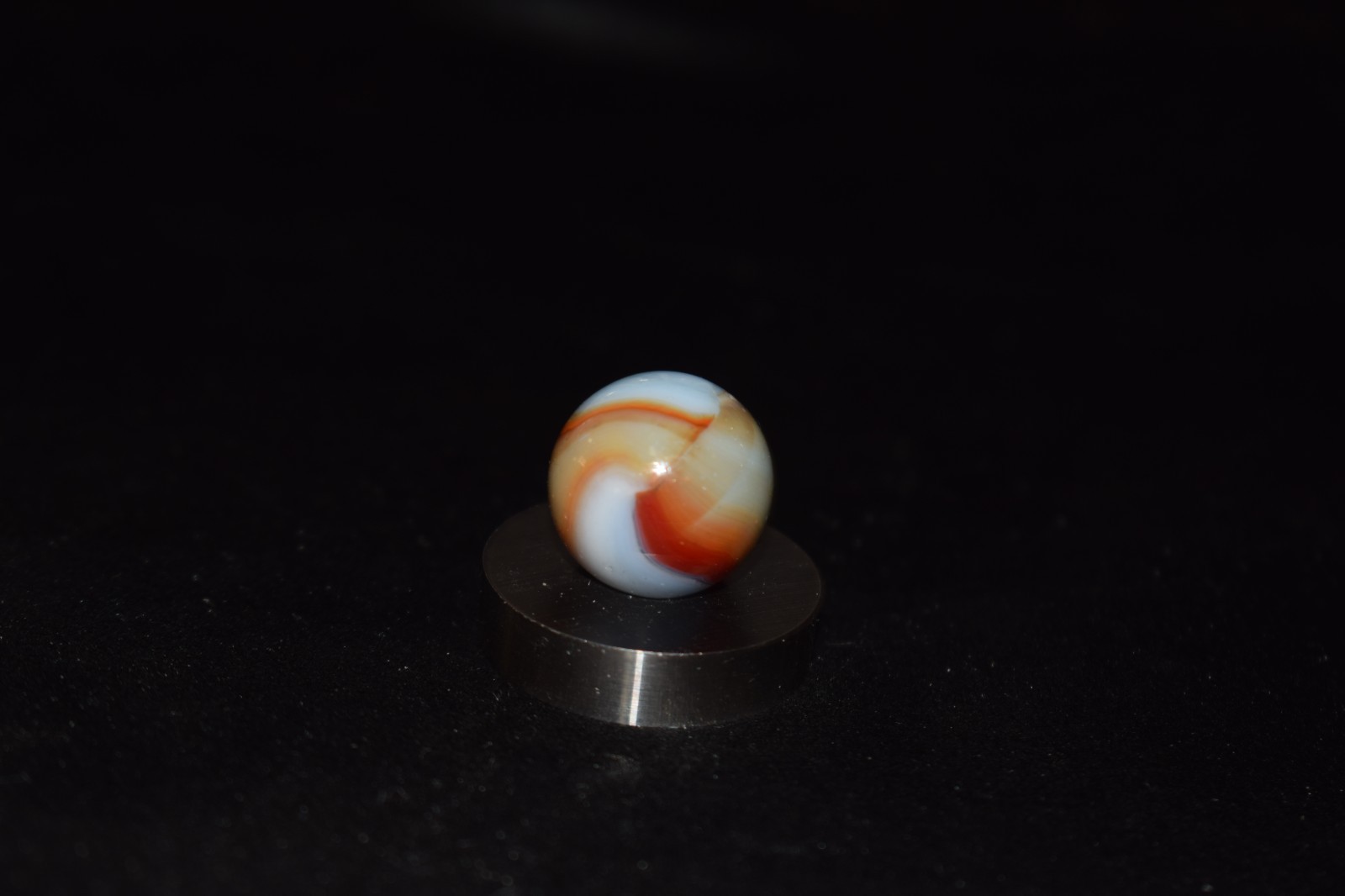 👽➖⏩Vintage NRL Peltier Rainbo Burnt🔴🕷🔵Spiderman collectors Marble .656″ NM