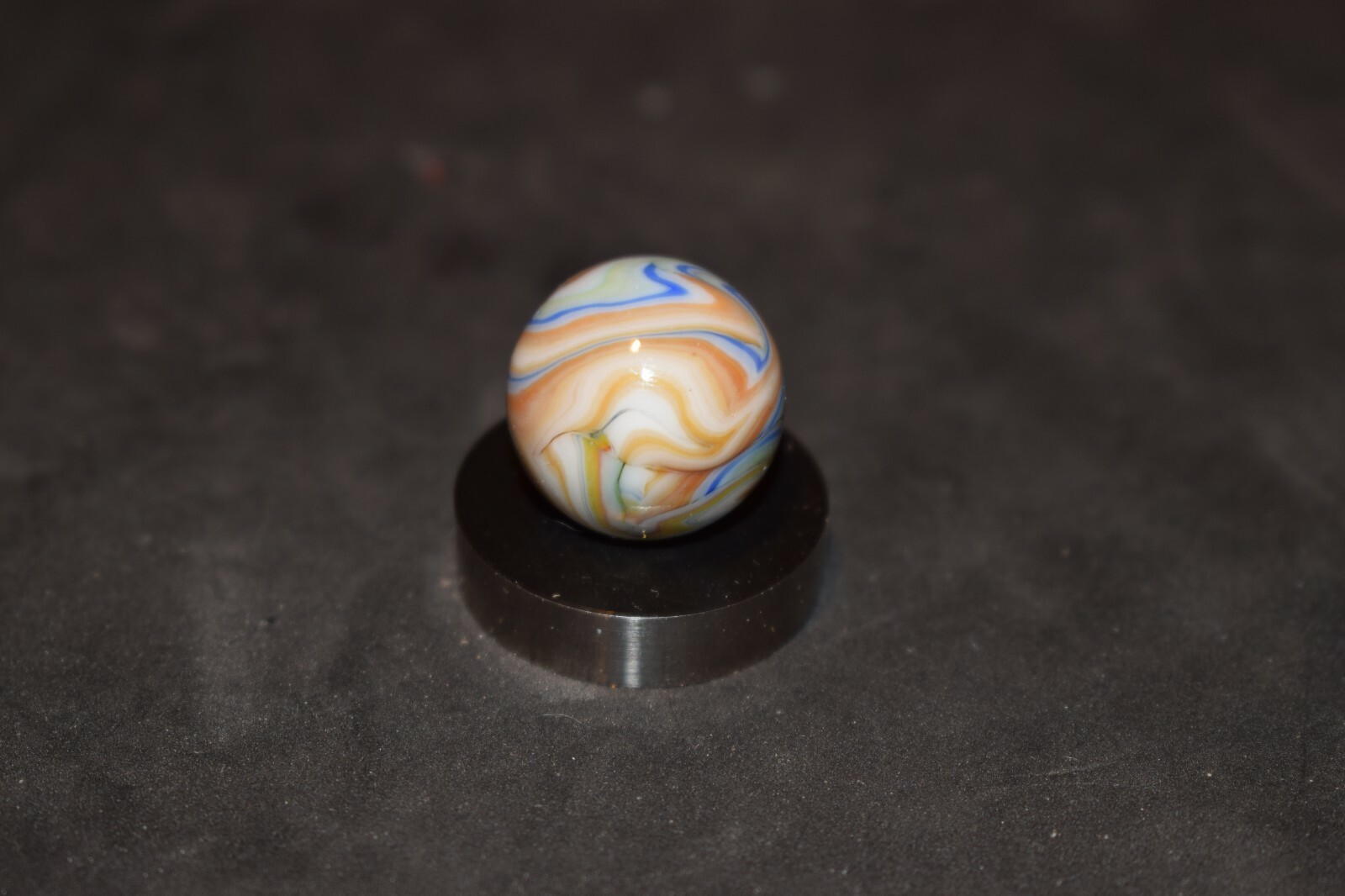 JABO 👰 VIRGO RUN 2012-09-21 Multi-Color Swirl Toy Marble Size .734=47/64″ MINT!