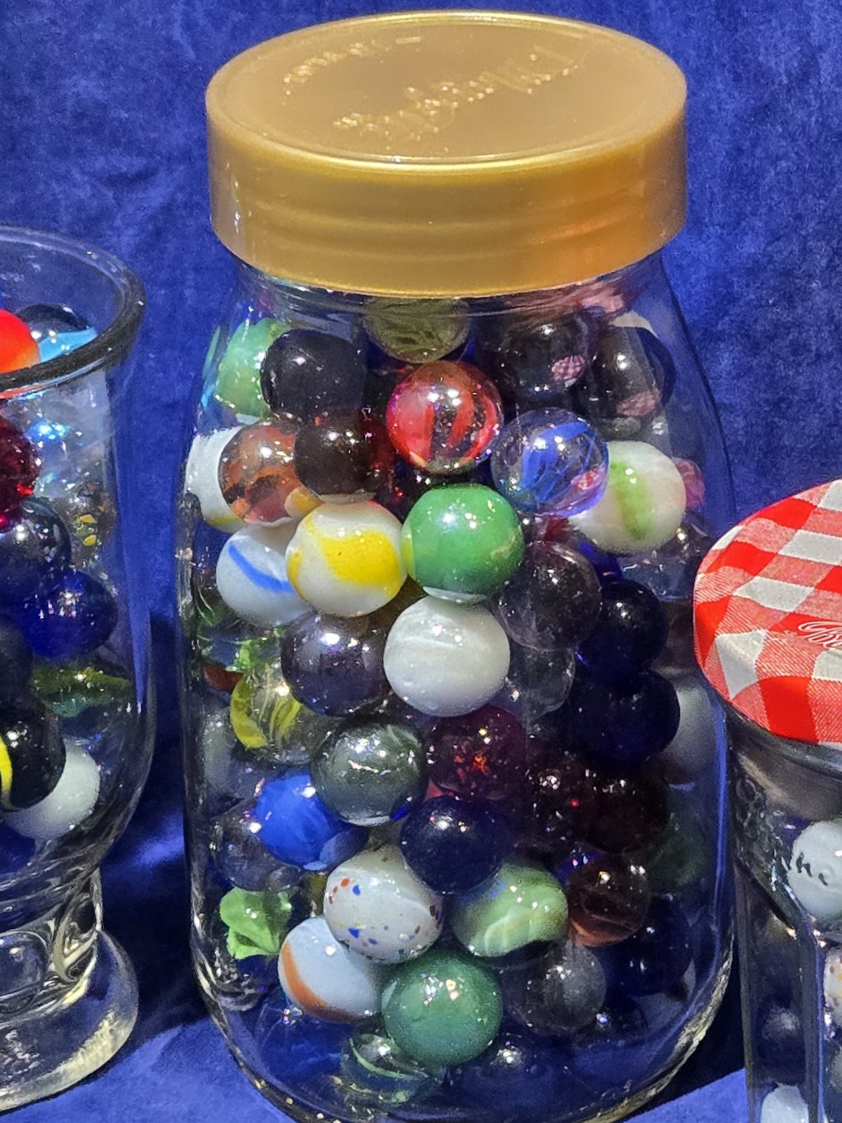 HUGE Lot 400+ Glass Marbles Vintage & Modern Mix, Mix Of Many Kinds