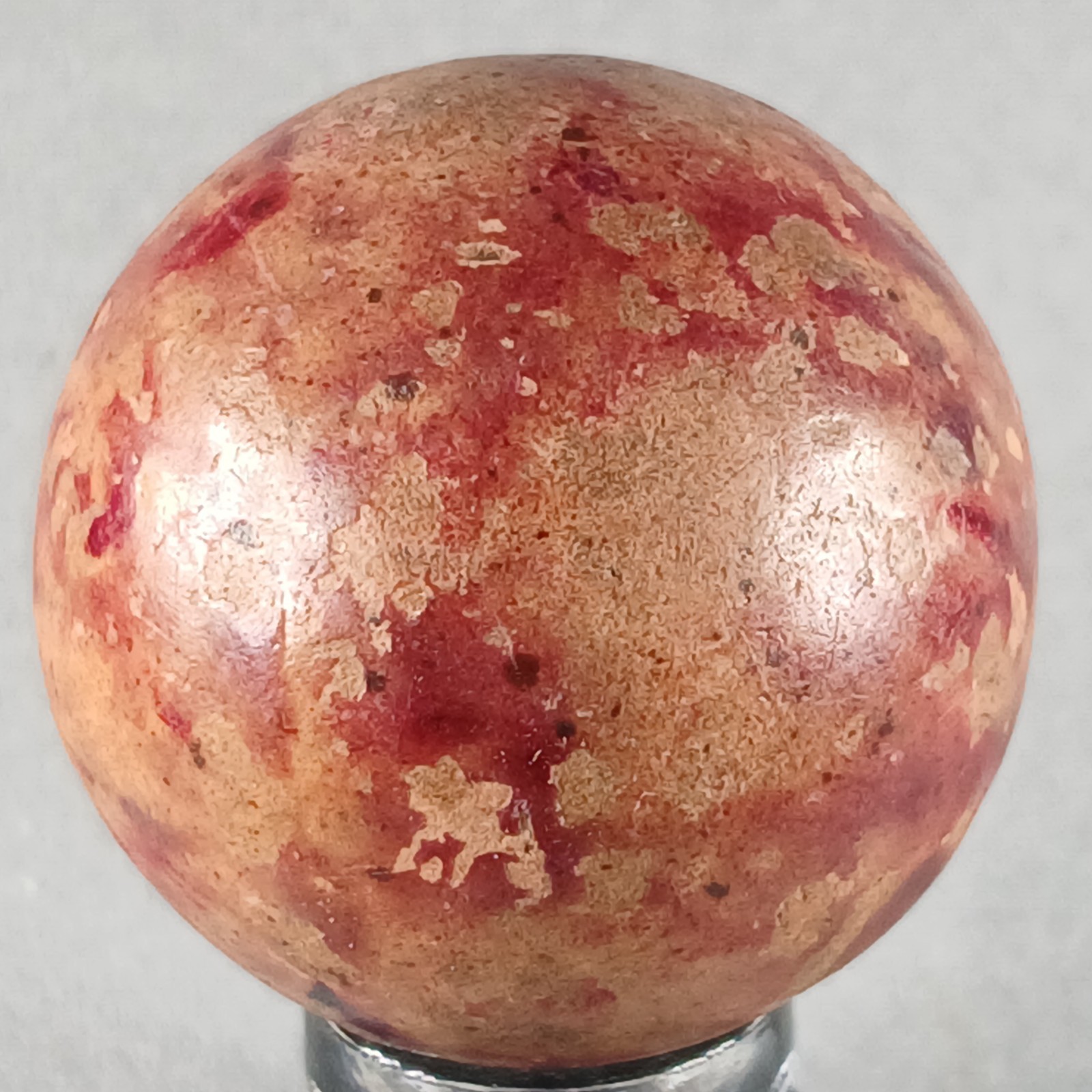 Large Vintage Clay Marble .98 Inches Near-Mint Condition