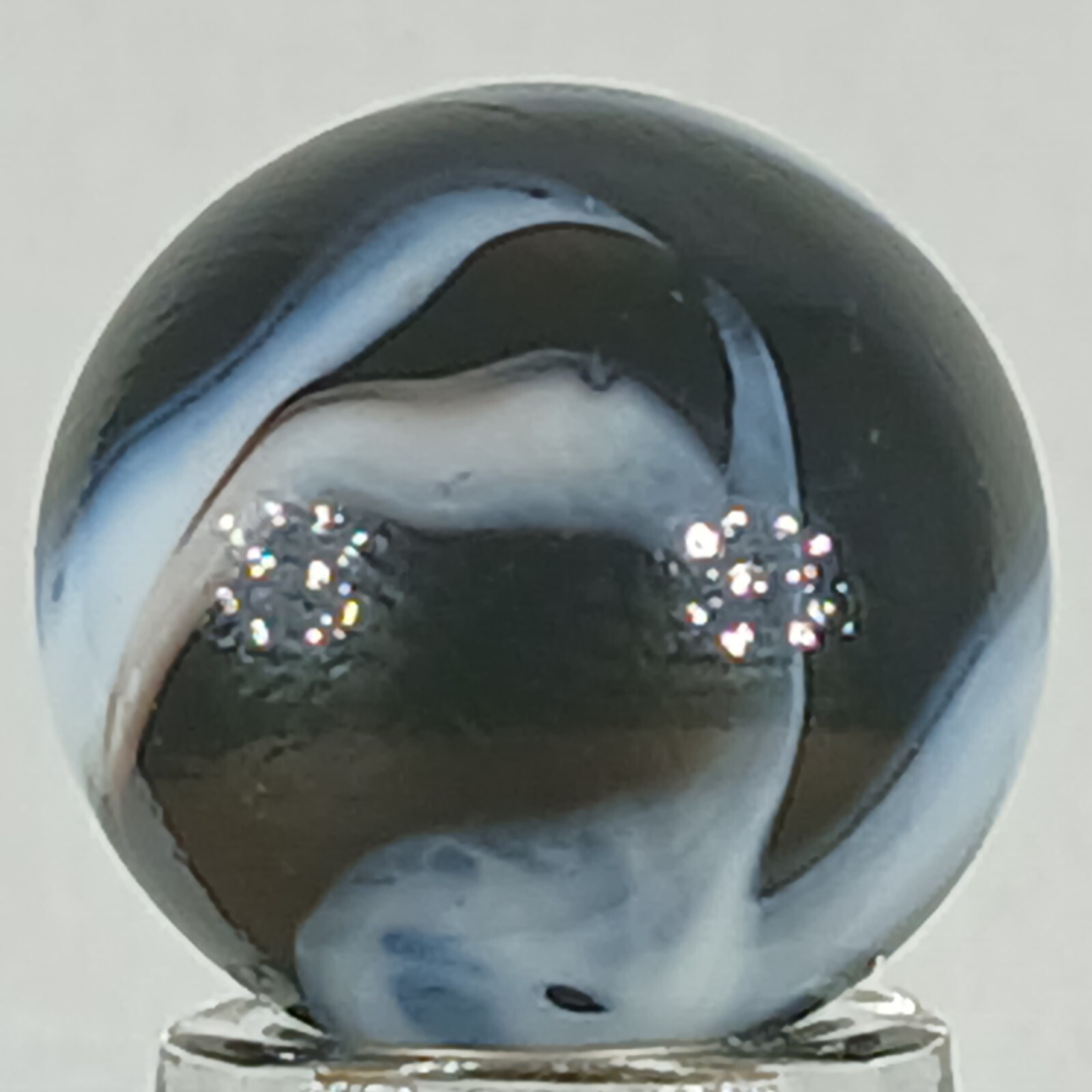 Vacor Zebra Marble .63 Inches Mint Condition Combined Shipping