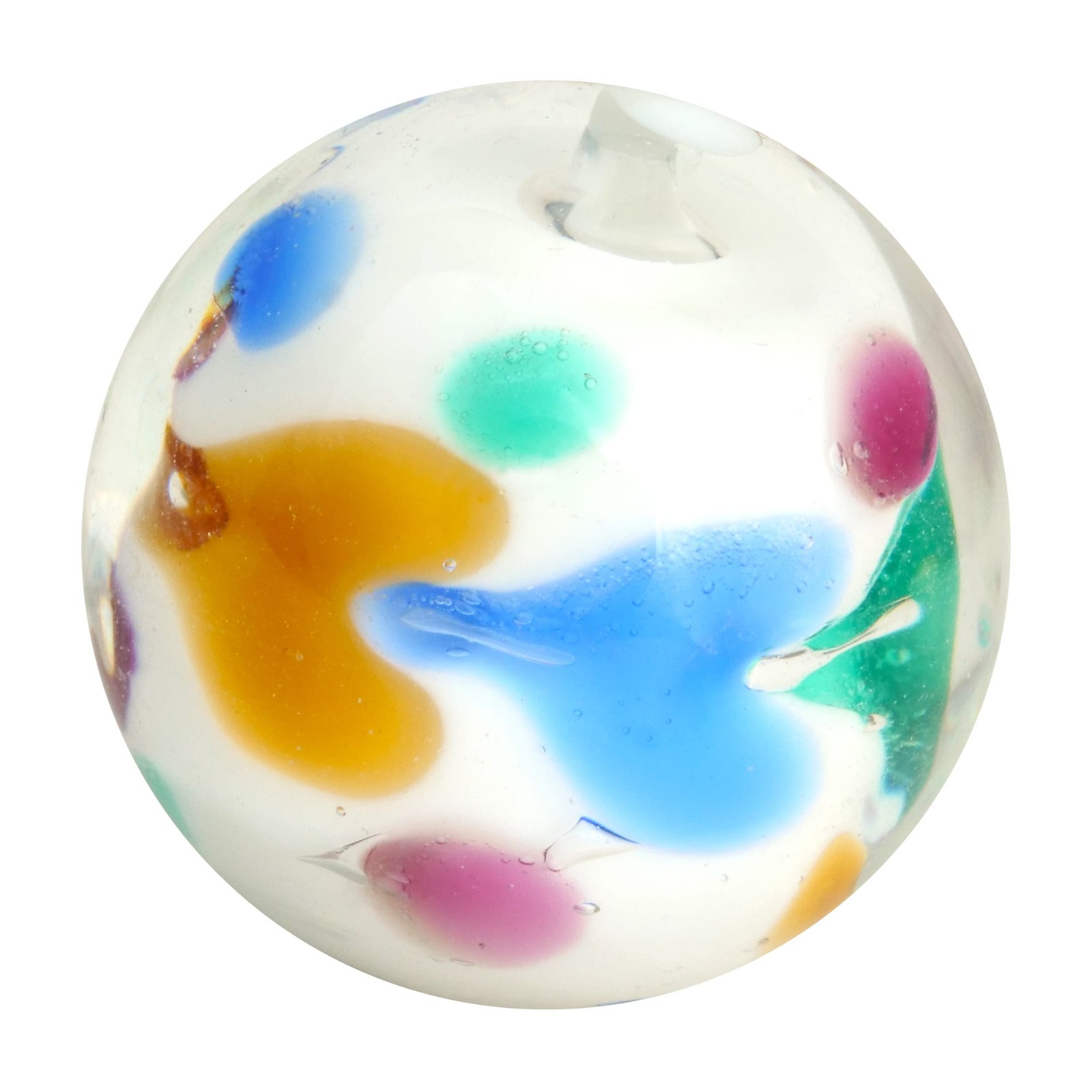 22mm SONNET Heart White Green Blue Pink Handmade Glass Marble 7/8 SHOOTER +Stand