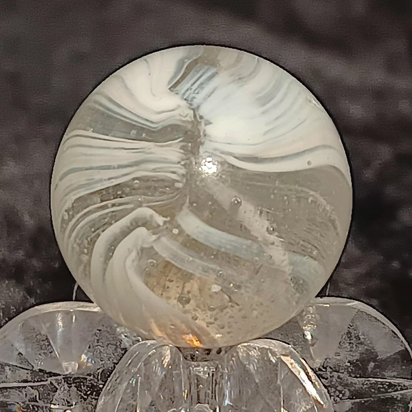 Vintage Master Marble / Master Glass “SUNBURST” Marble. .65″ Mint. Stunning 360°