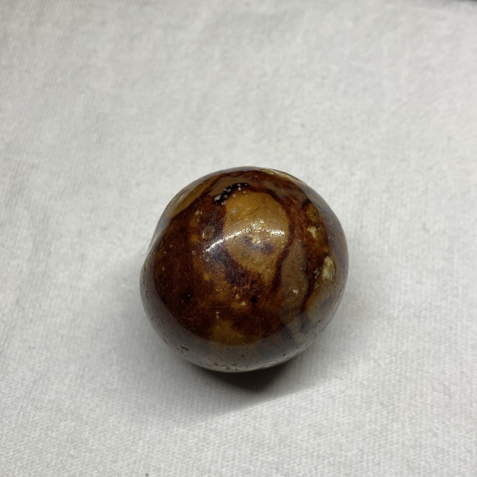 Vintage Antique Bennington Clay German Marble Glazed Polished Large