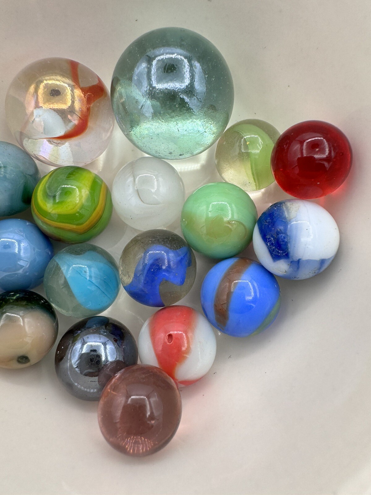 Vintage Marble Lot Of MARBLES UV Reactive Cadmium Uranium Lot #57