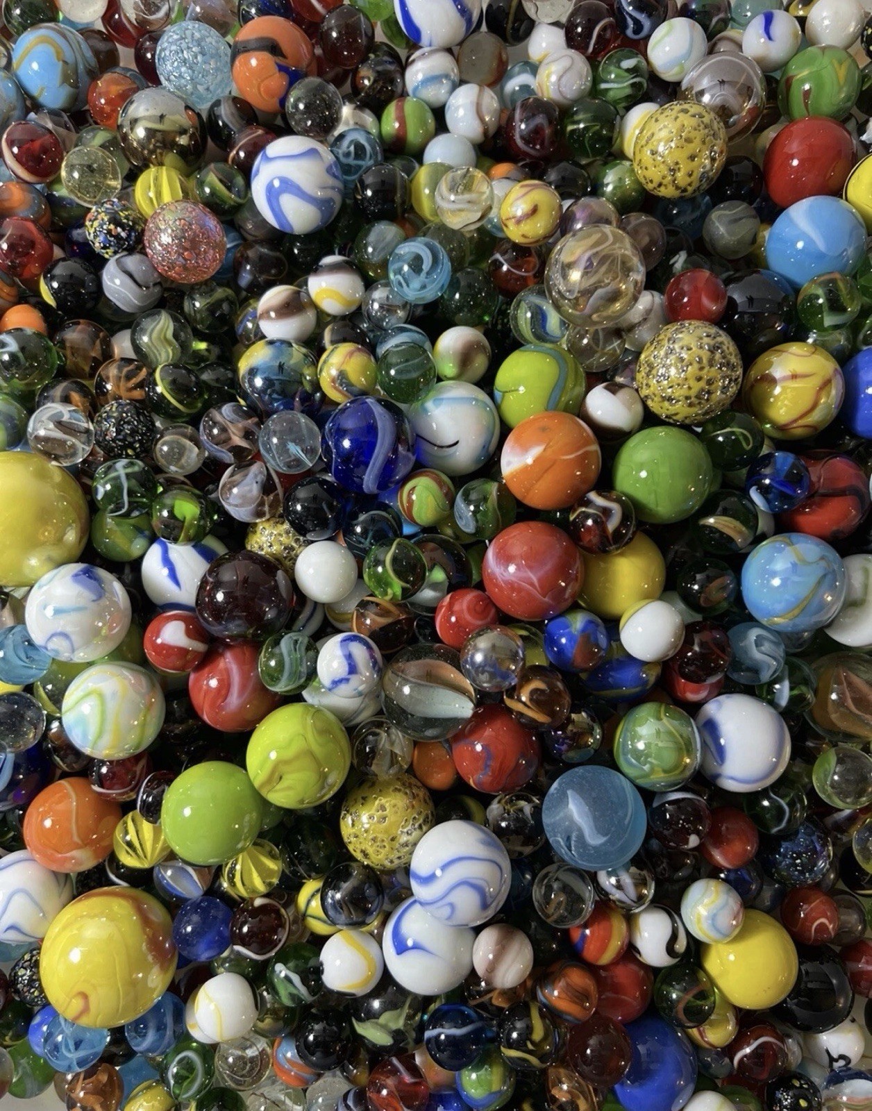 MARBLES SPECIAL COLLECTION -FANCY MIX MARBLES 2 POUNDS More Scooters .