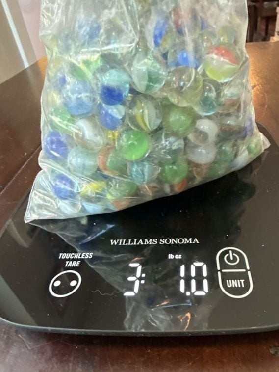 Large Collection of Assorted Vintage Glass Marbles, 3 pounds – Set B