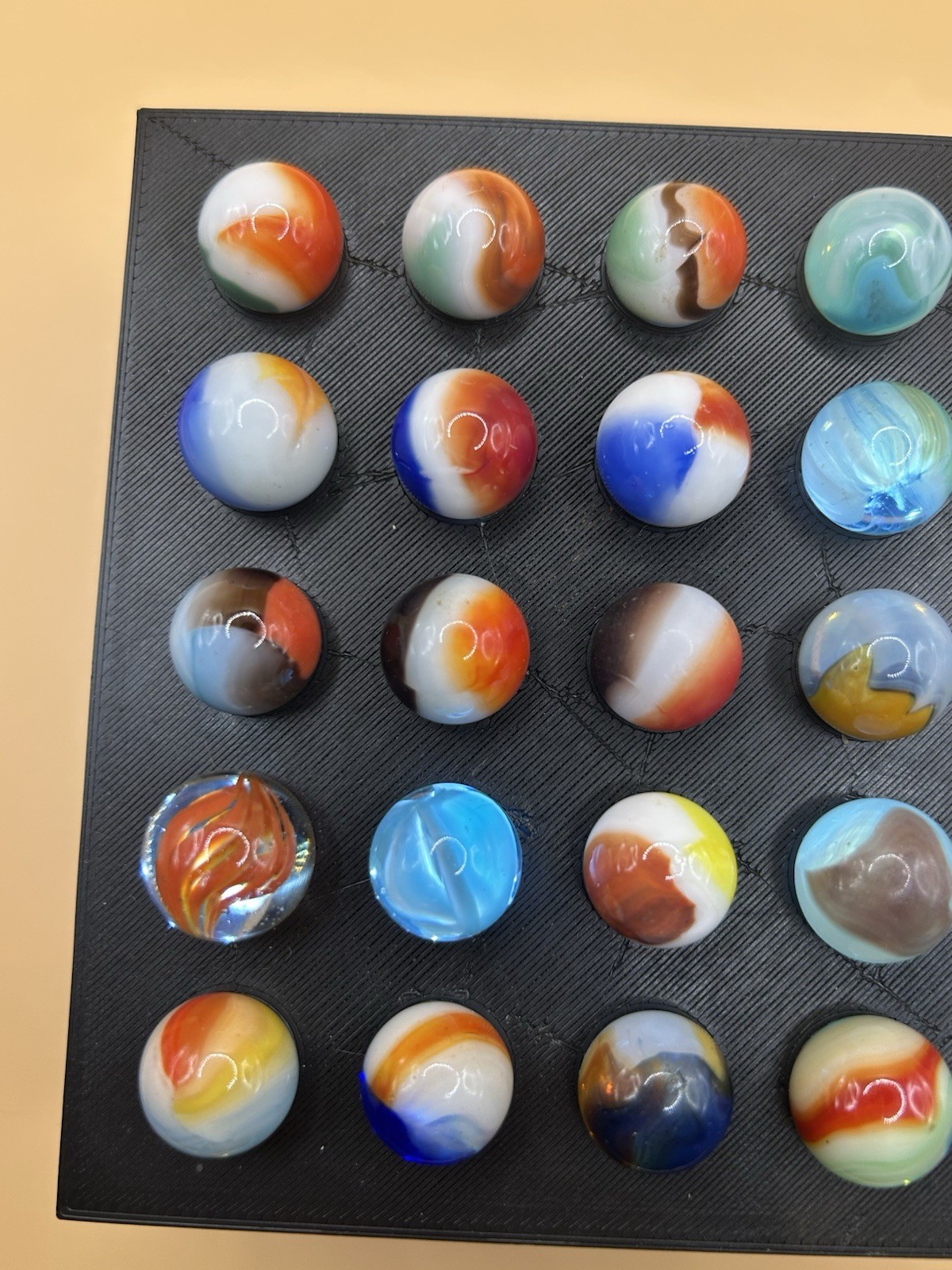Killer Vintage Vitro Agate Marbles! Lot Of 25 GREAT SELECTION Shooter L🤩🤩K!!