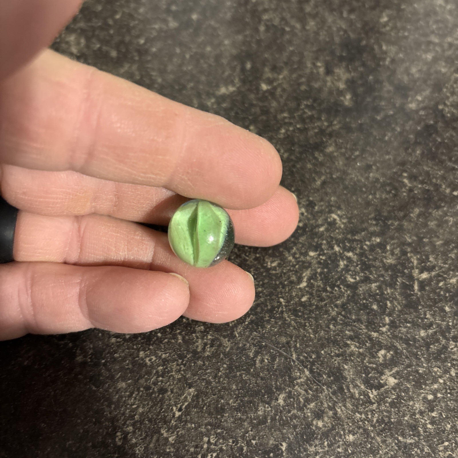 Vitro Green Six Vane Color Cat’s Eye Marble Toy Children Skill Strategy