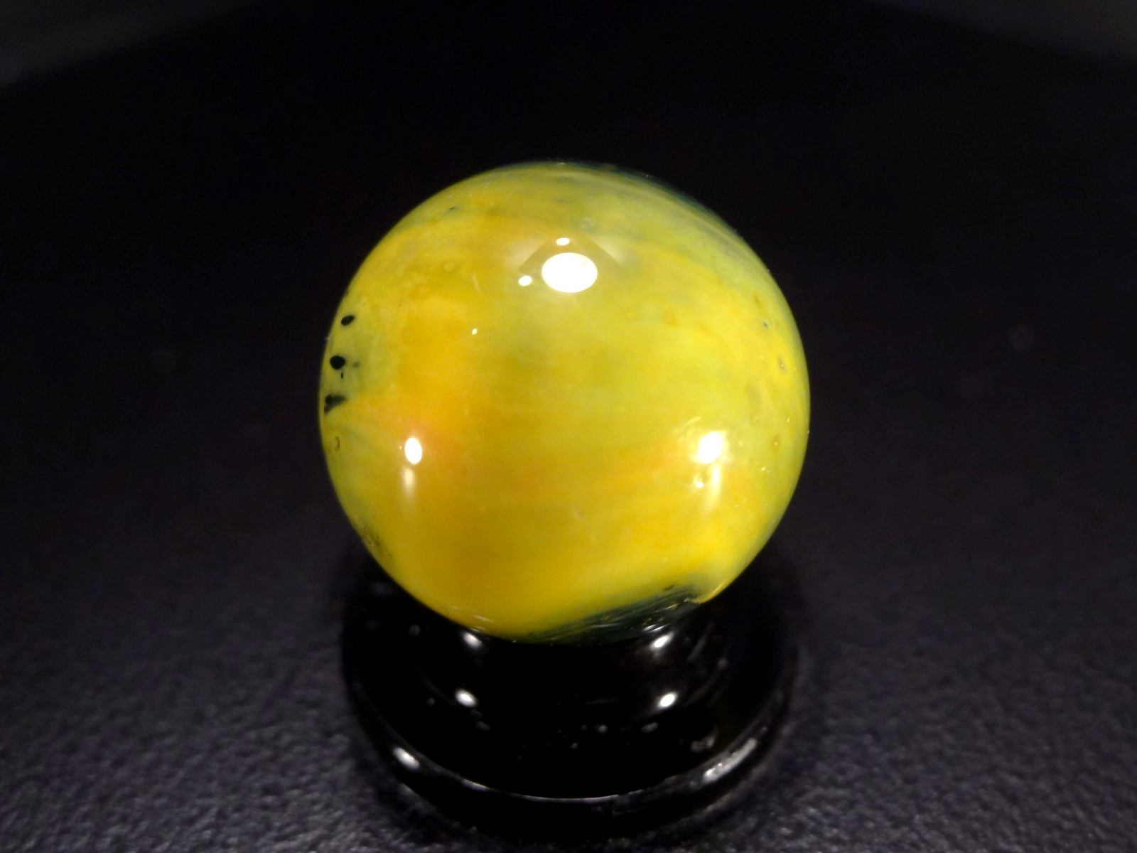 AKRO AGATE LEPARD 😾 “SHOOTER” (One of Akros rarest marbles VHTF Wet Mint