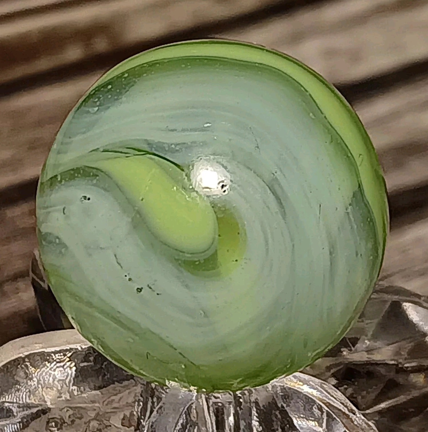 Heaton Agate Swirl Marble. 5/8″ Mint. Stunning Example. HTF-Type