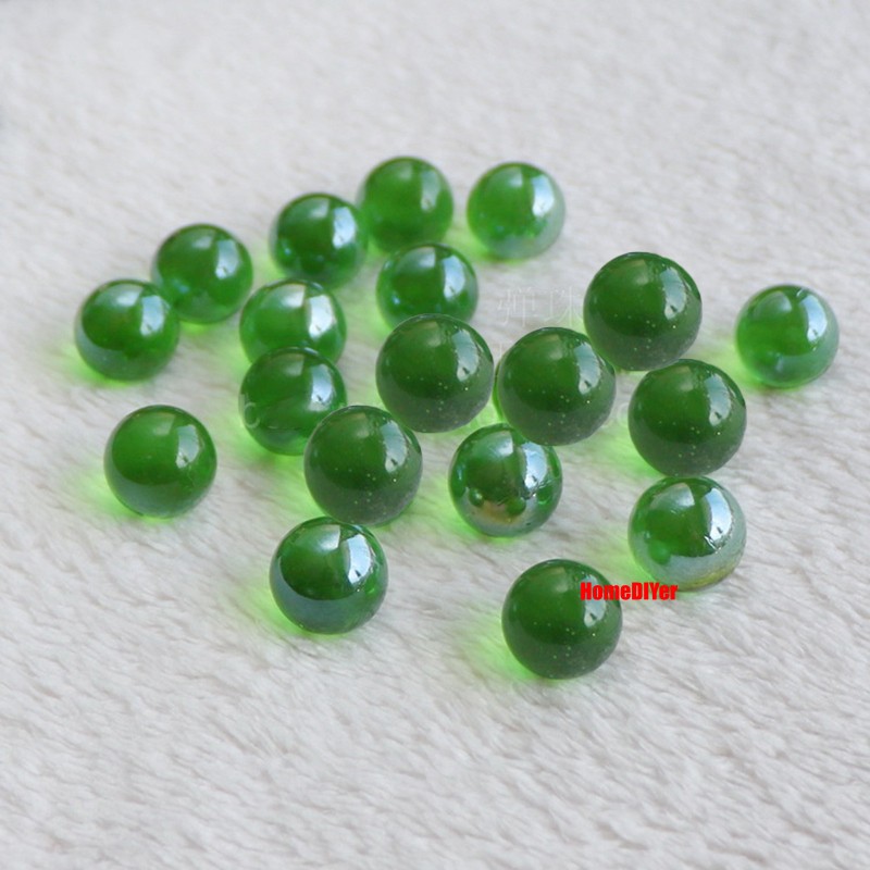 16mm Colourful Glass Marbles Solid Balls Traditional Kids’ Toys Games Decorative