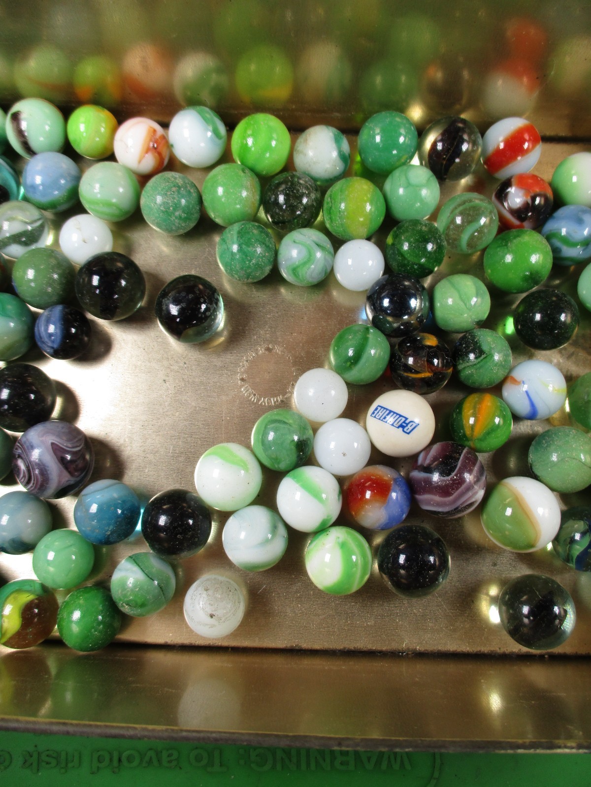 Large Marble Lot 50+ Count Various sizes 15/16/17/18 mm OD Swirls Solids Mix
