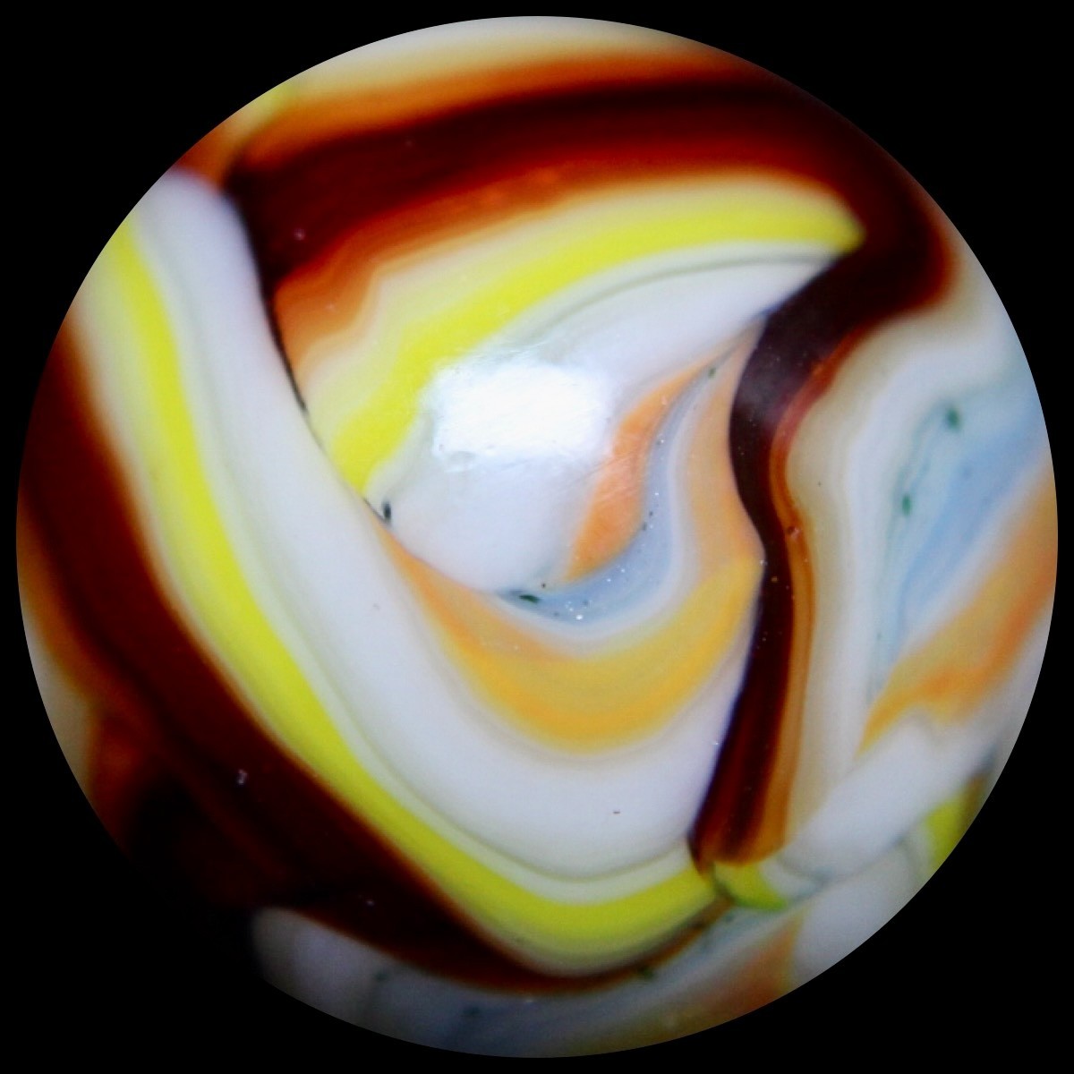 JABO Indian Summer Marble Collector Series: Tangerine Superman 0.760″