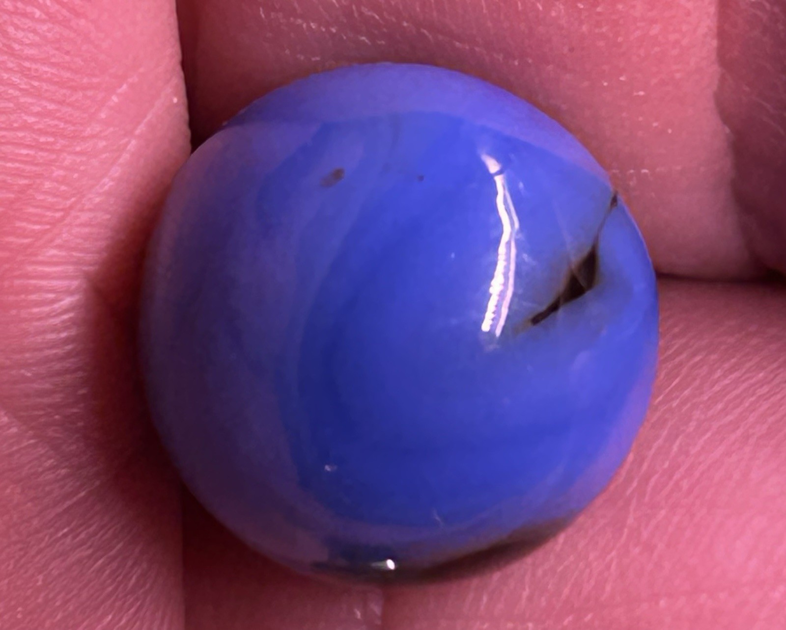 Vintage Akro Agate Or Peltier Glass 0.60” Swirl Marble Near Mint!