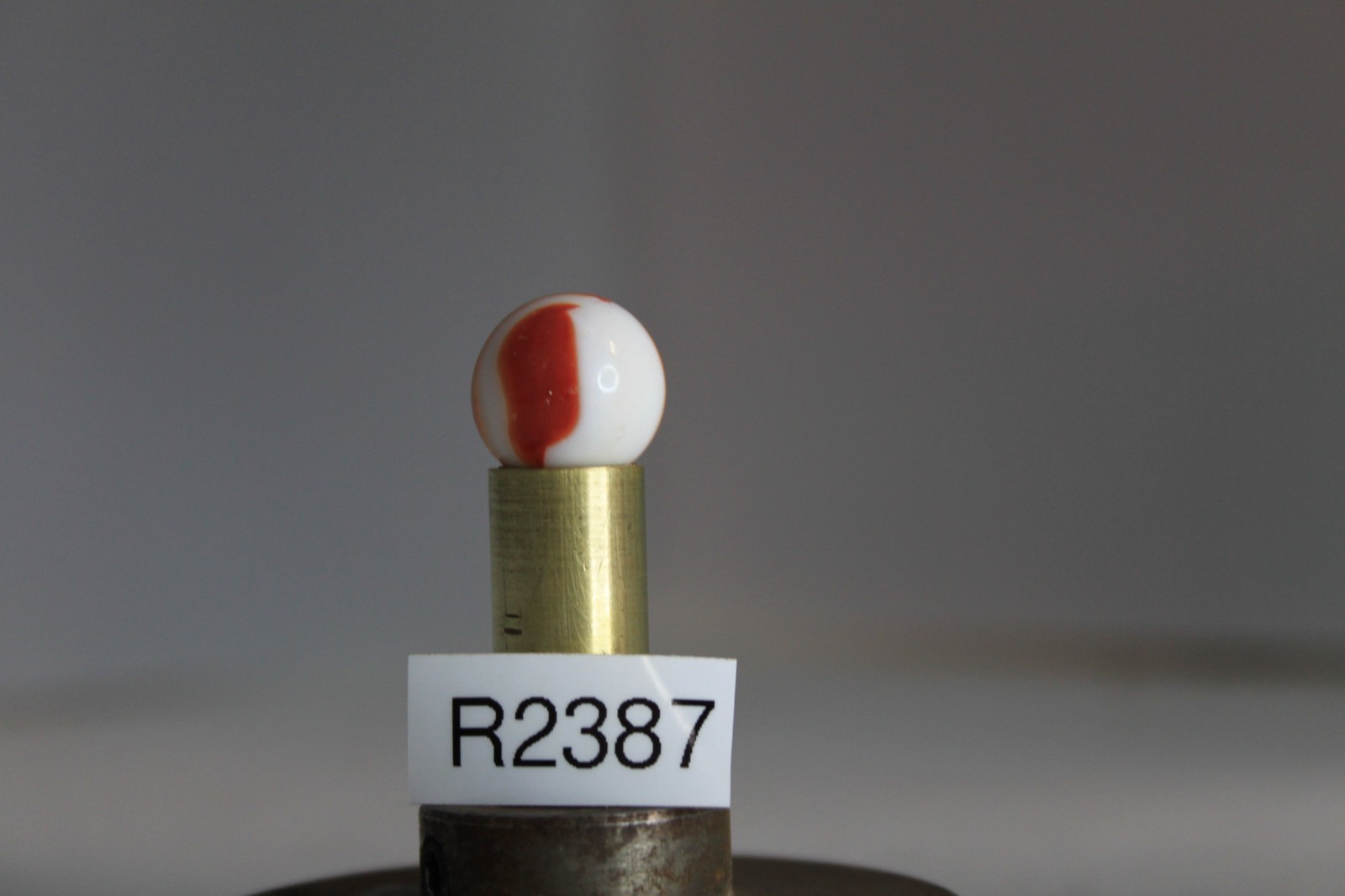 AKRO AGATE CORKSCREW GLASS MARBLE SPIRAL RED OPAQUE WHITE 5/8″ VINTAGE TARGET