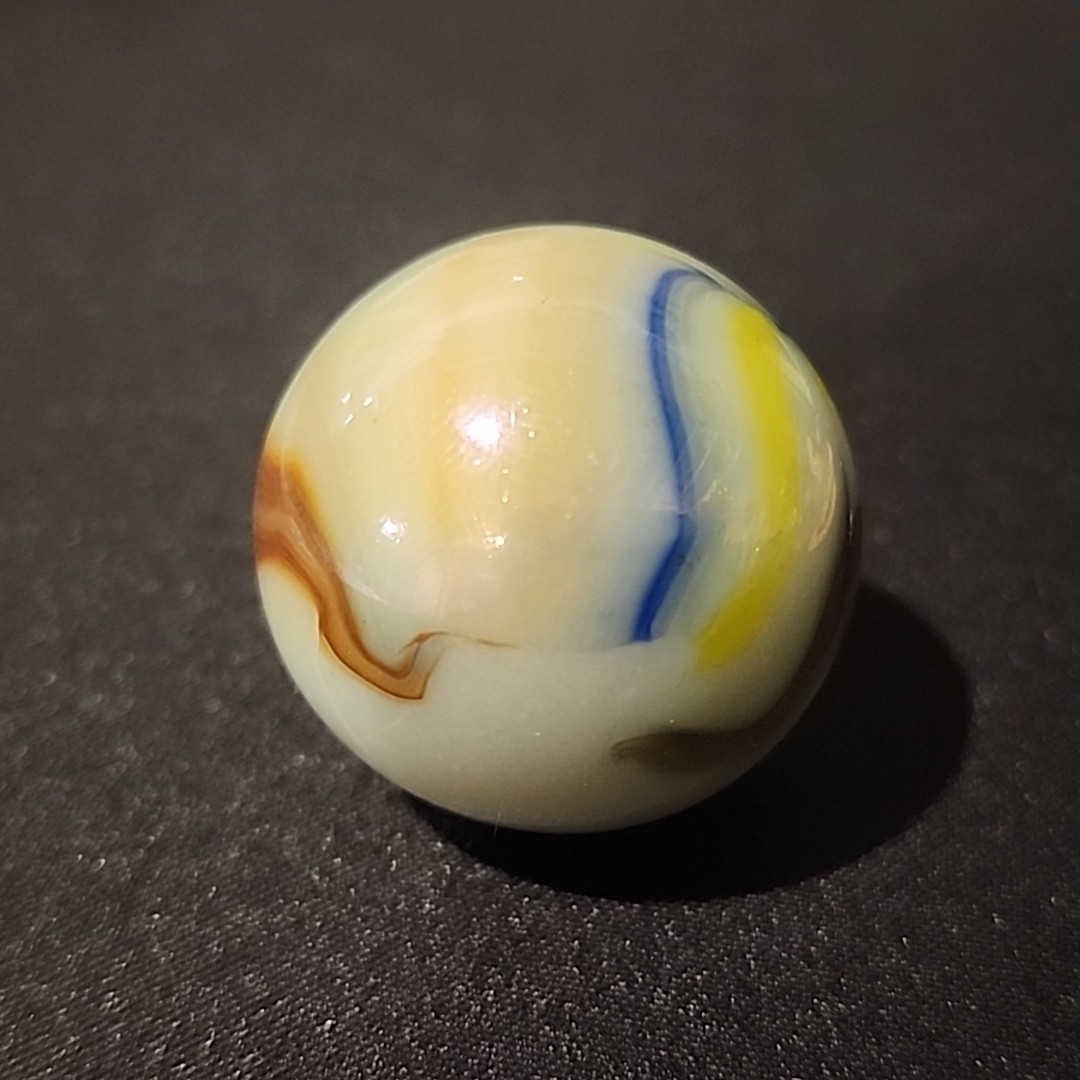 Large Vintage Boulder Marble 34.8mm In Diameter Swirl – Unknown Maker
