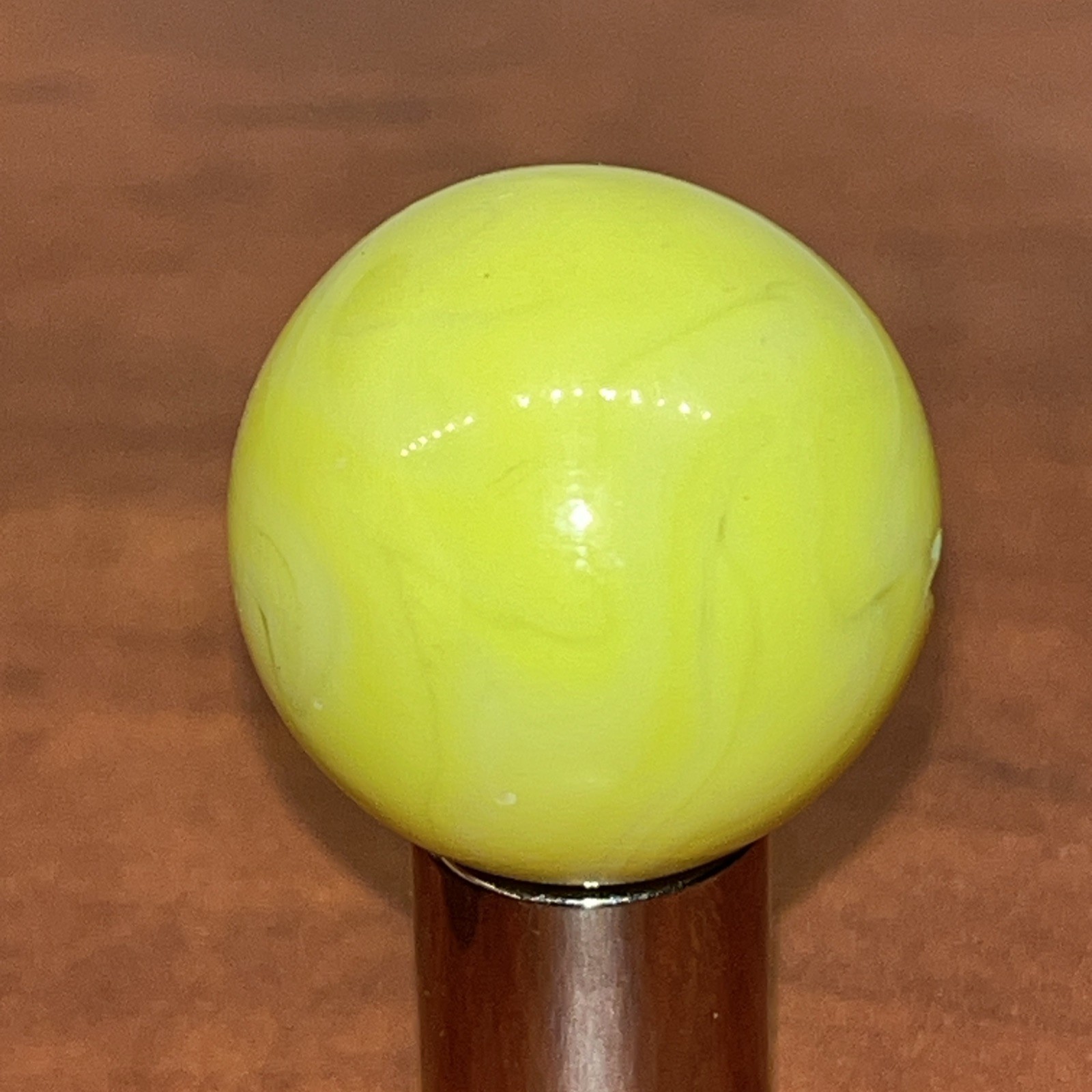 Vintage Shooter Marble .978 Light Green Glows Orangish/pinkish In UV Light (3)