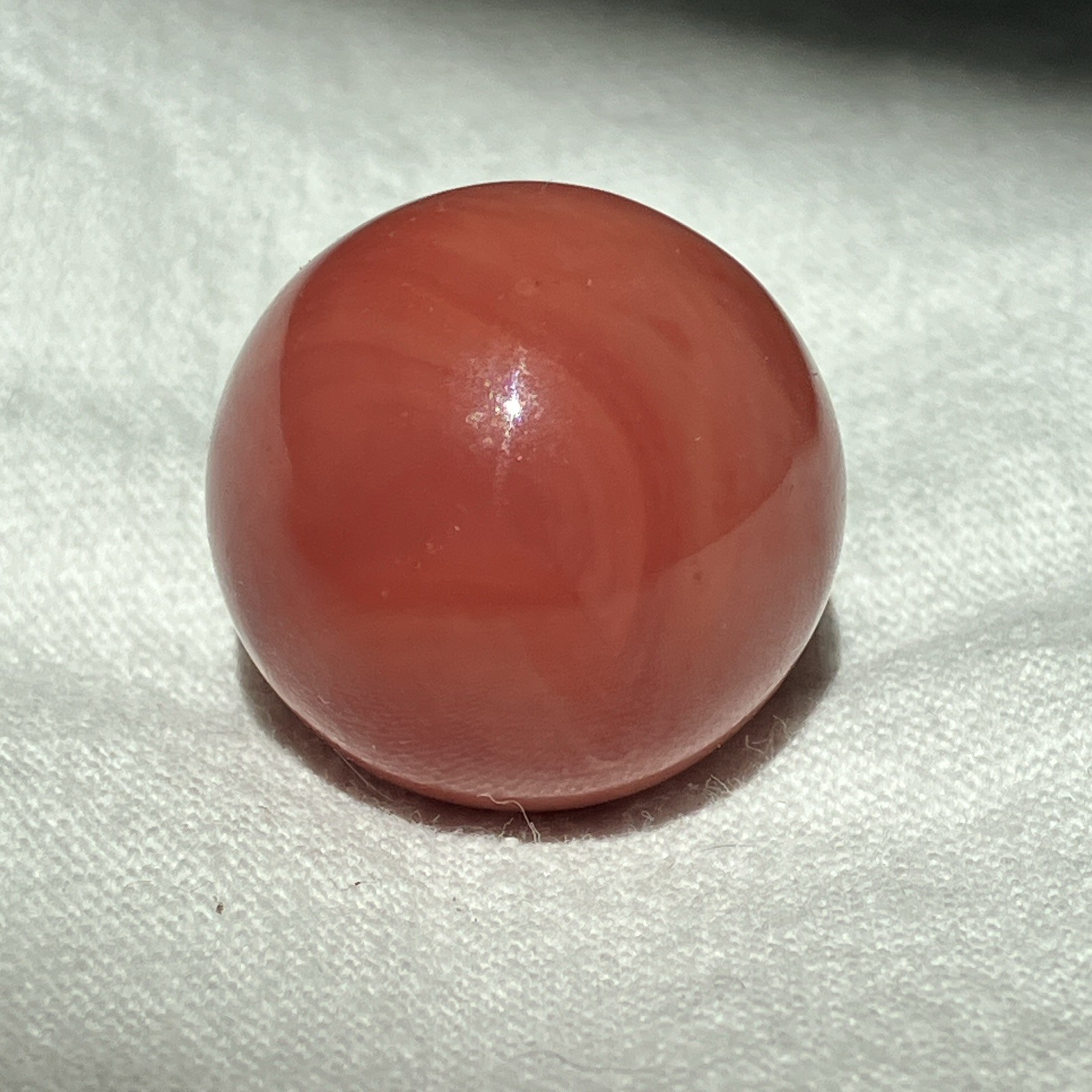 Vintage Vitro Agate Marble Tomato Large .85 Glass marble