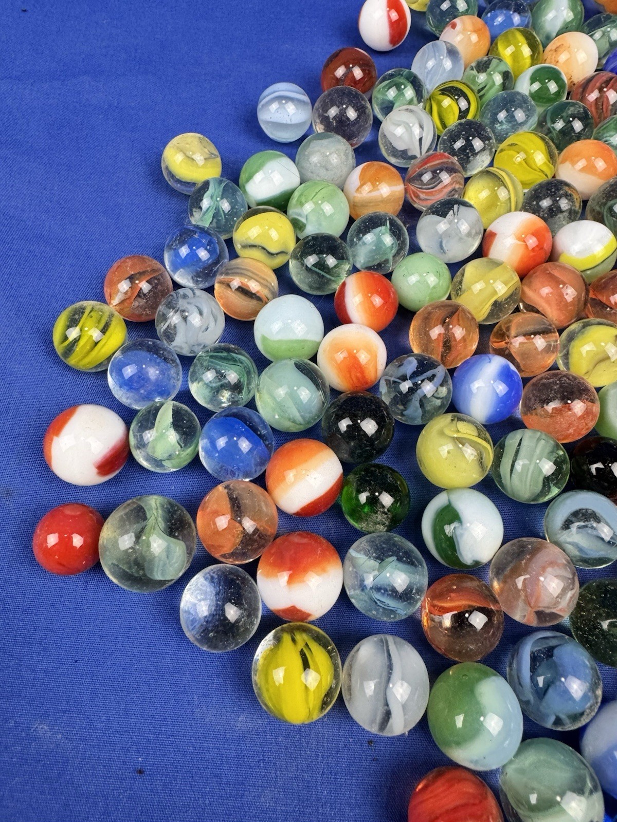 163 Vintage Marbles & 8 Poppers ~ Authentic Massachusetts Estate Find