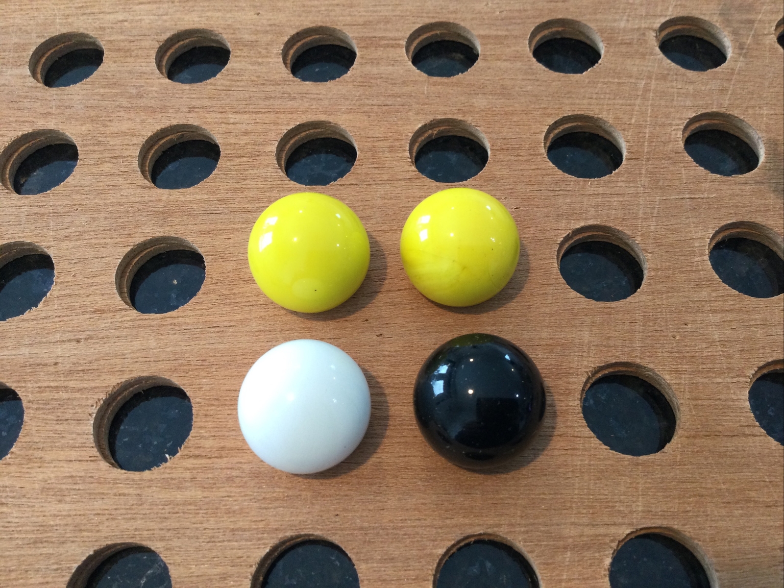 Vintage |”Get Your Kicks On Route 66″ Marble |White,Red,Black,&Yellow | LOT OF 4