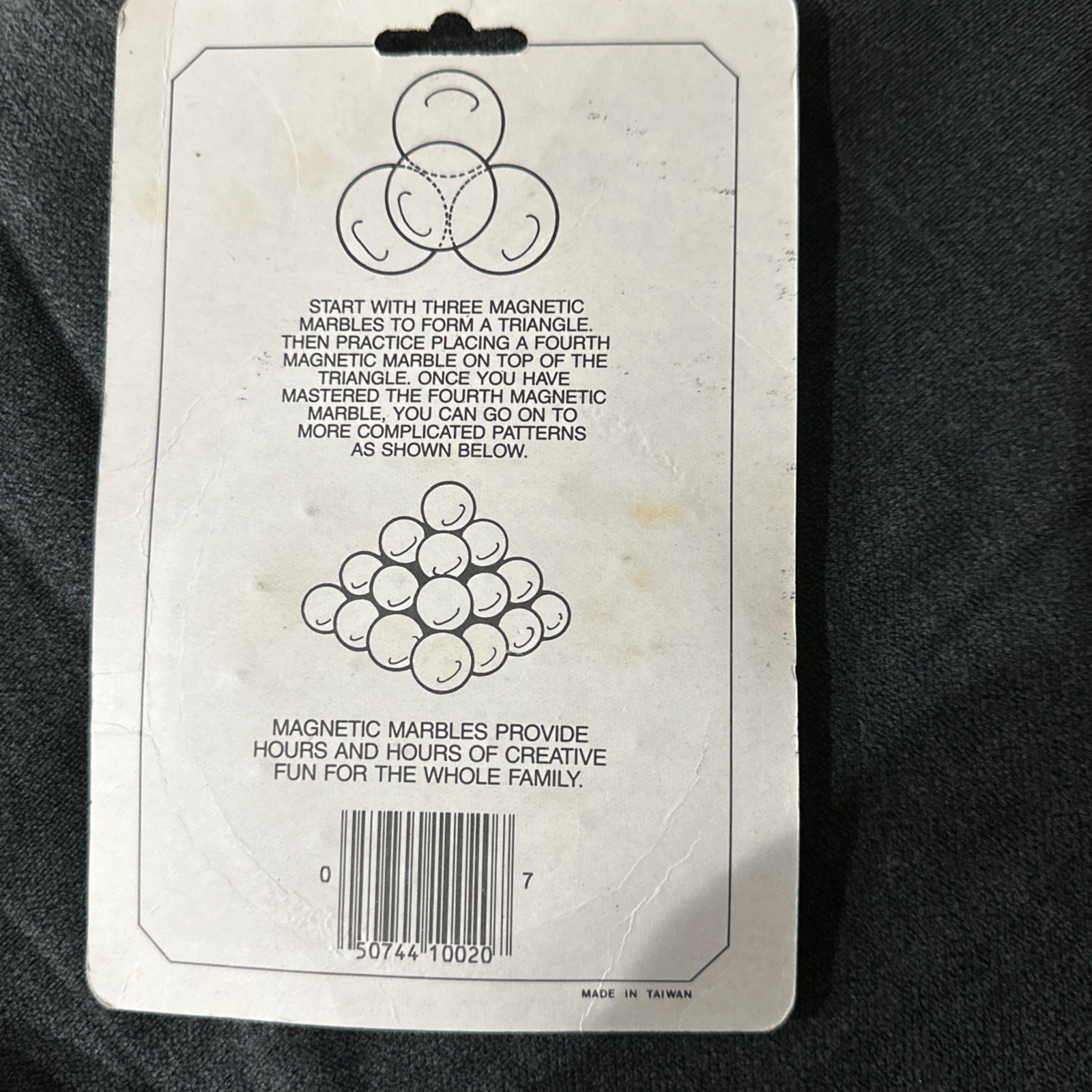 Magnetic Marbles Company 20 Marbles NIP NEW 1984 Dead stock