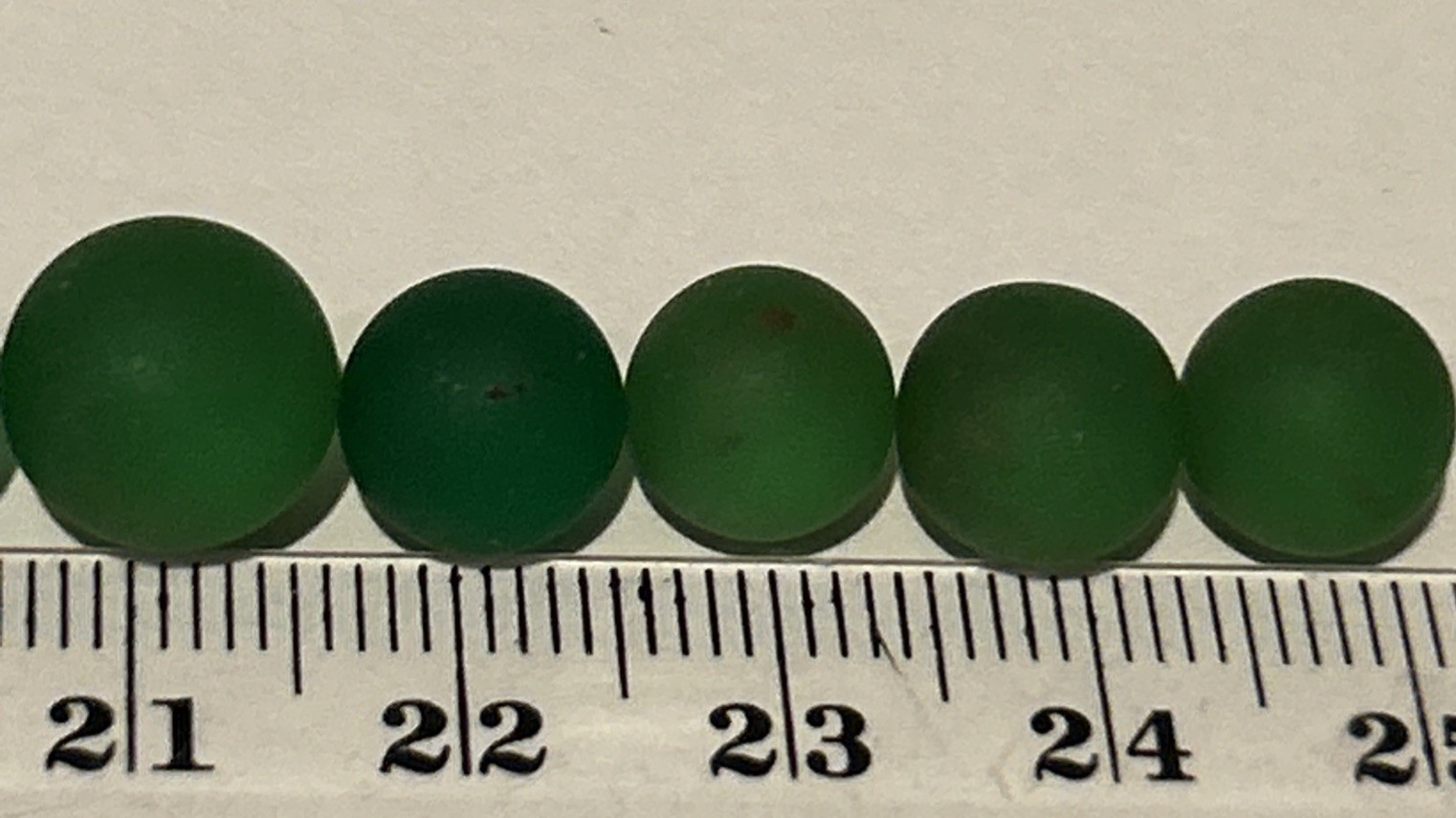 Lot Of 27 Tiny Antique Marble- 24 Green, 1 Orange, 2 Multi **Read