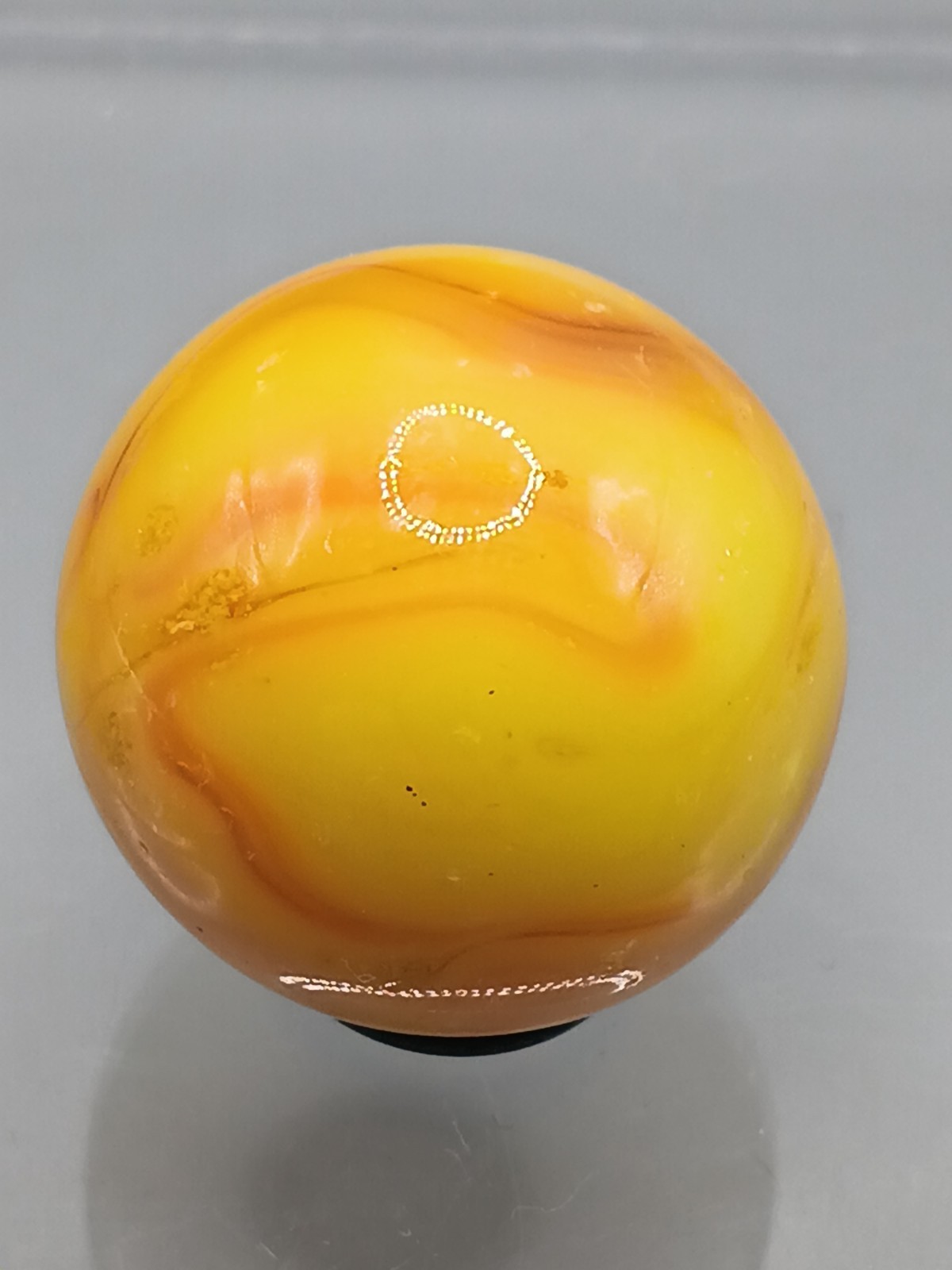 .95″ Vintage Marble – UV Uranium Glow Sun Marble Swirl- Jabo DAS