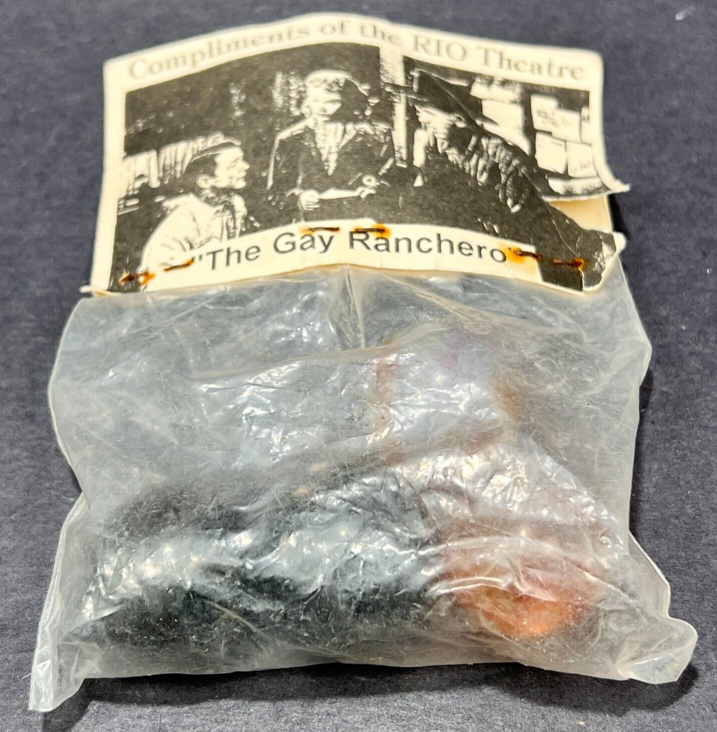 Rio Theatre Shooter Marbles 4 Advertising Promotional Movies Amber Swirl Glows