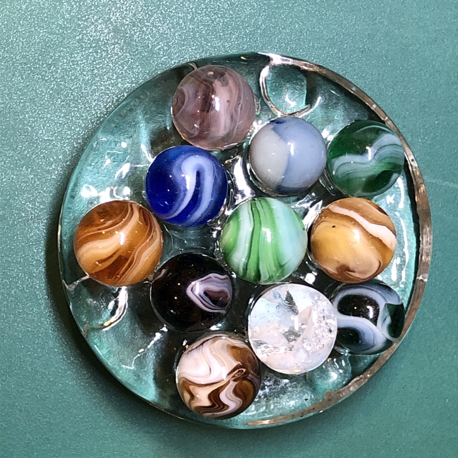 Vintage Marbles | Approximately 1/2″ | Lot Of 11 | Nice Patterns | Lot #701