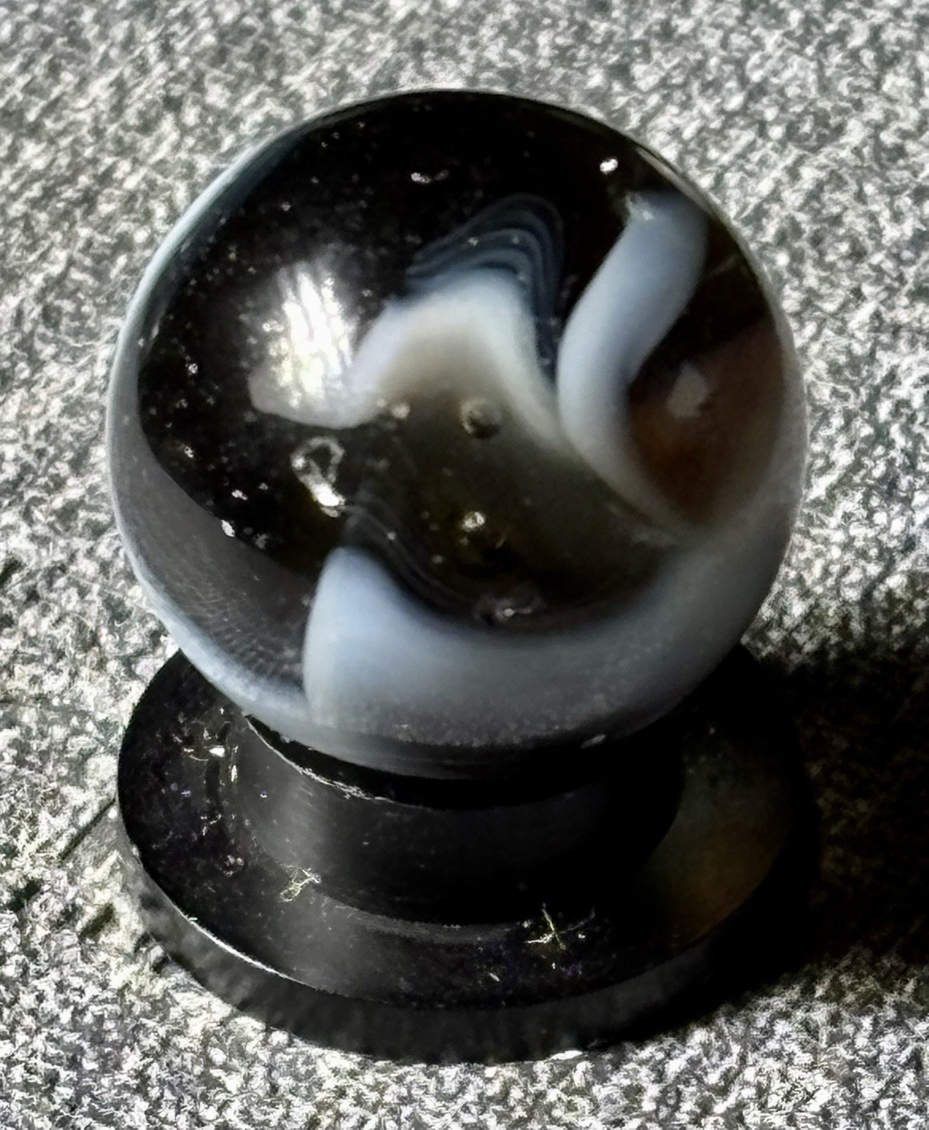 VTG Jackson Snake Swirl Marble .60” Tiny Flea Bites See Pics HTF