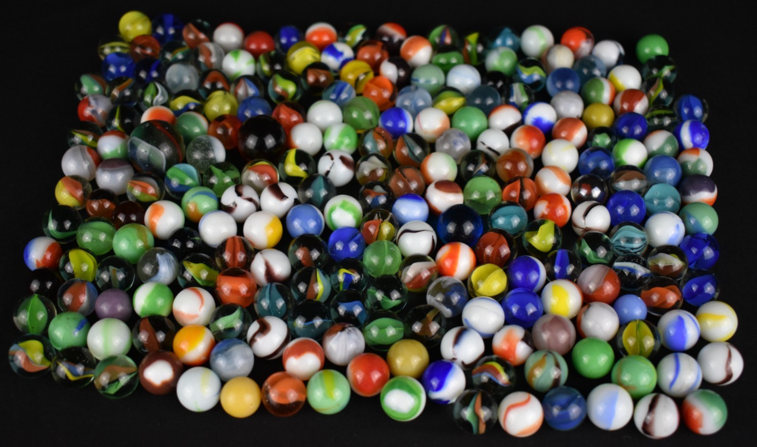 Vintage Marble Lot – Master, Vitro, Marble King + Antique Ball Perfect Mason Jar