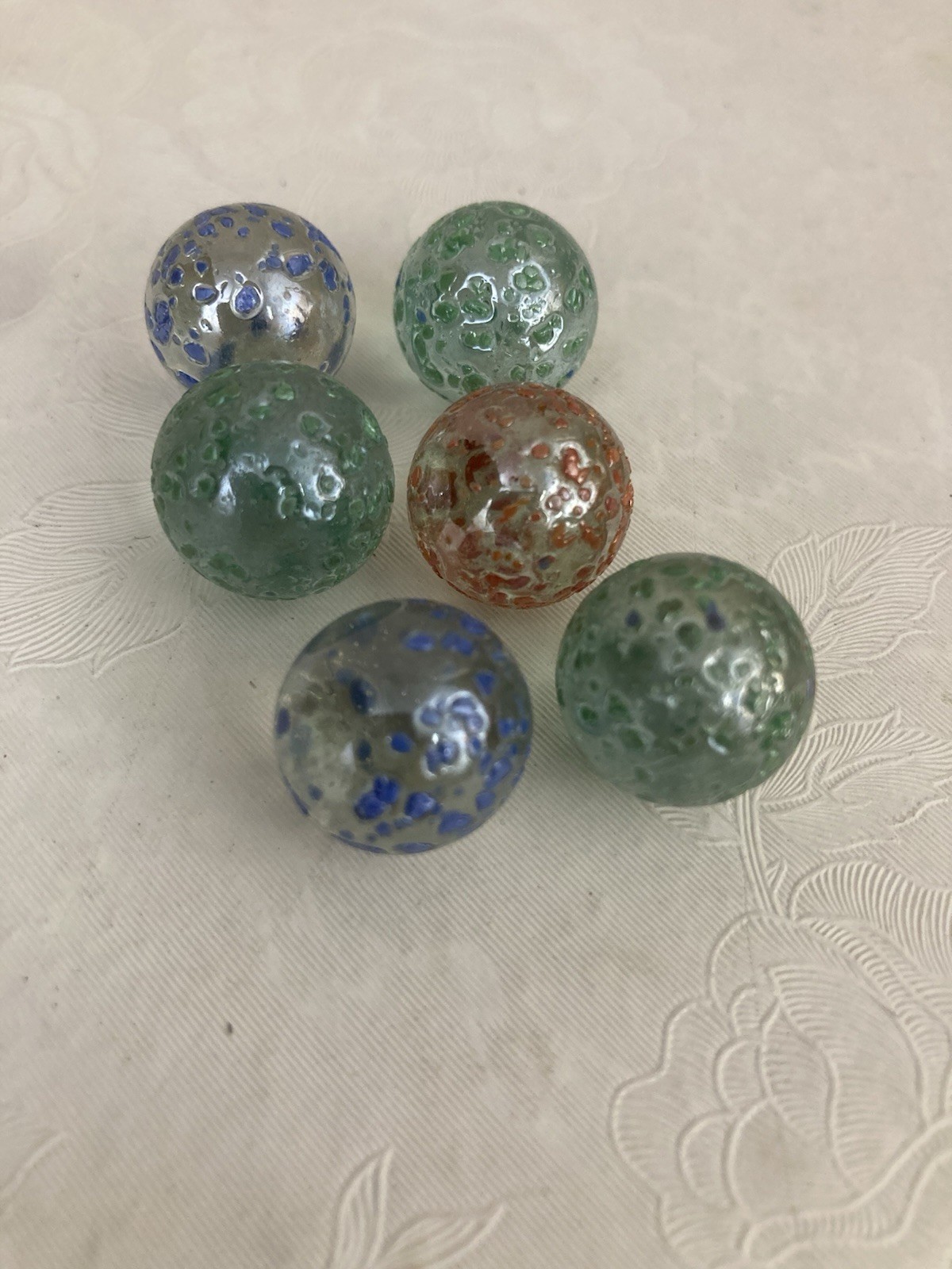 Vacor Stardust SIX Marbles .61 Inch Near-Mint Condition