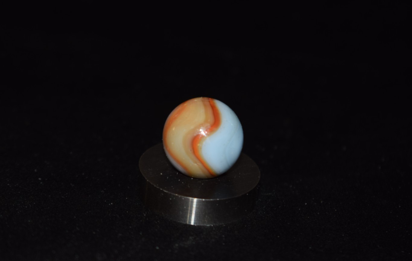 👽➖⏩Vintage NRL Peltier Rainbo Burnt🔴🕷🔵Spiderman collectors Marble .656″ NM