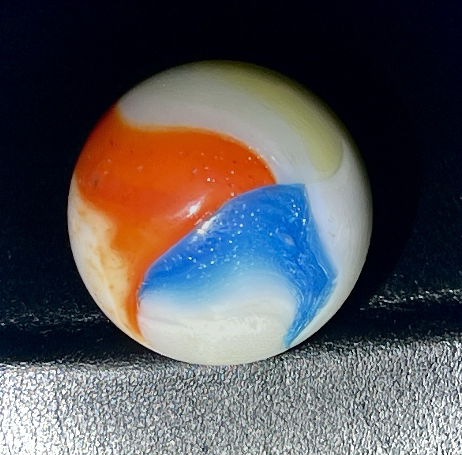 RARE Huge Vintage Master Marble 1.14″ Toebreaker Shooter Hybrid 1930s
