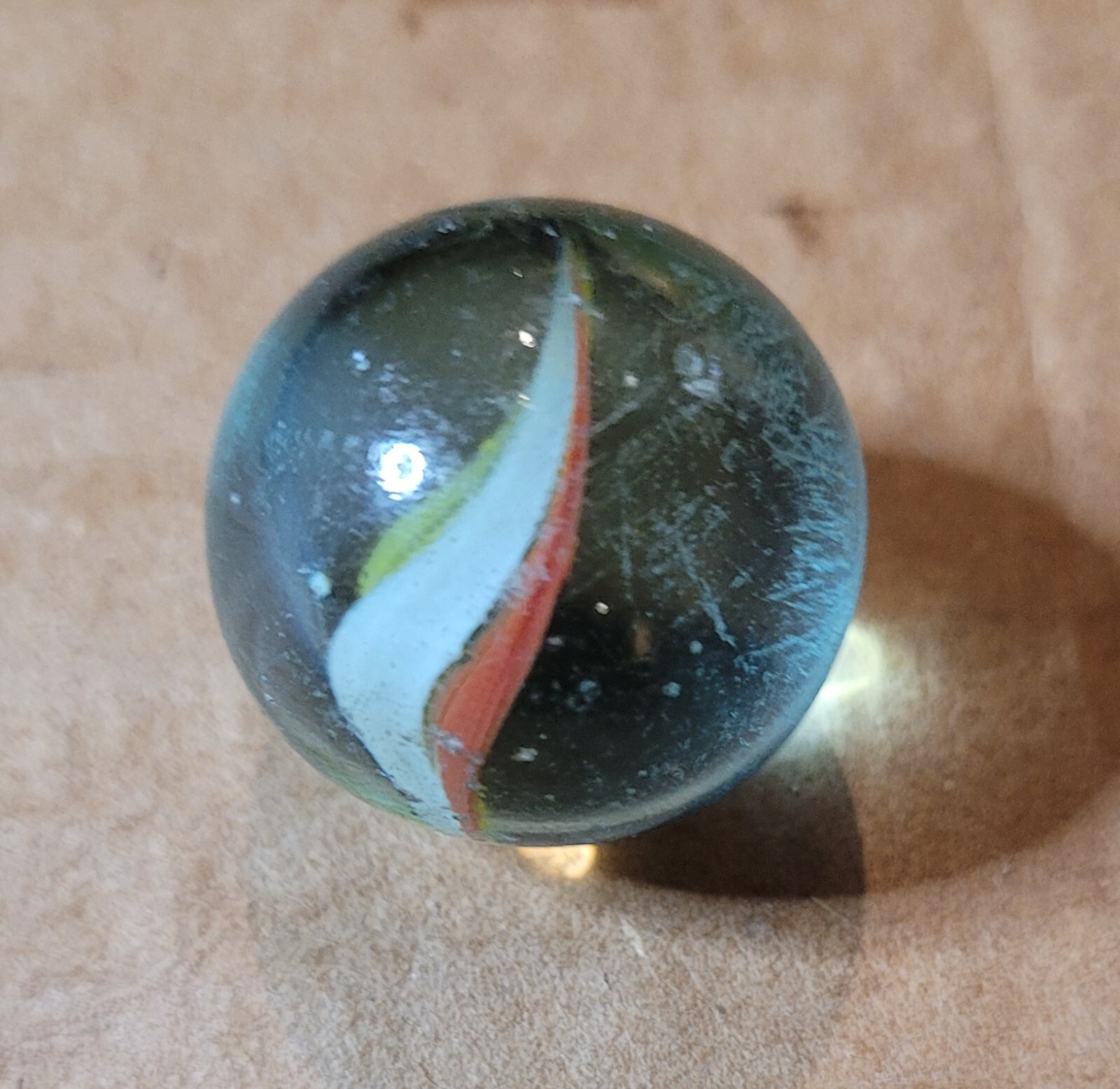 Vintage Marbles Cobalt Blue, Cat’s Eye, Asteroid, Lot of Four