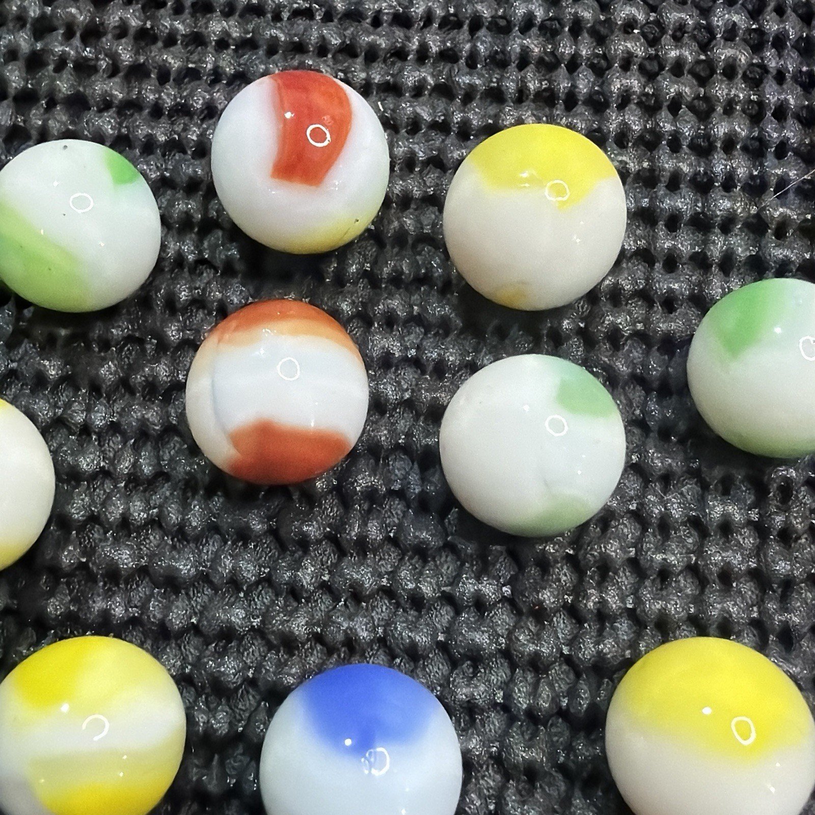 Vintage Marble King Marbles Size .59″ to .65″ Lot of 11