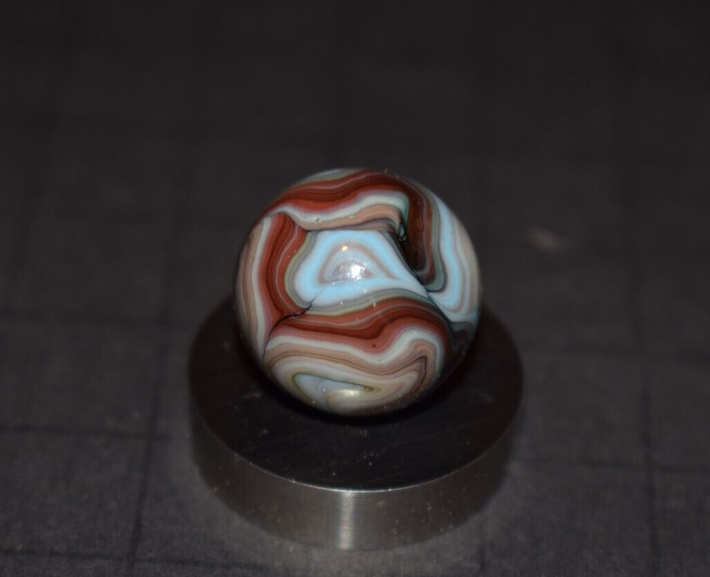💥 JABO Mamie’s Multi-Color Swirl Toy Marble Size .718″= 23/32″=18mm MINT💥