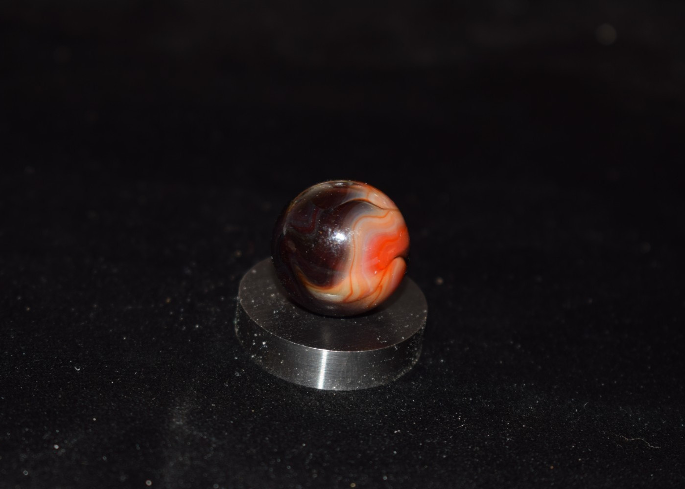 🤡➖⏩JABO JOKER 🐂OXBLOOD 🔴 Swirl Toy Marble Size 23/32″=.718″=18mm Mint💥