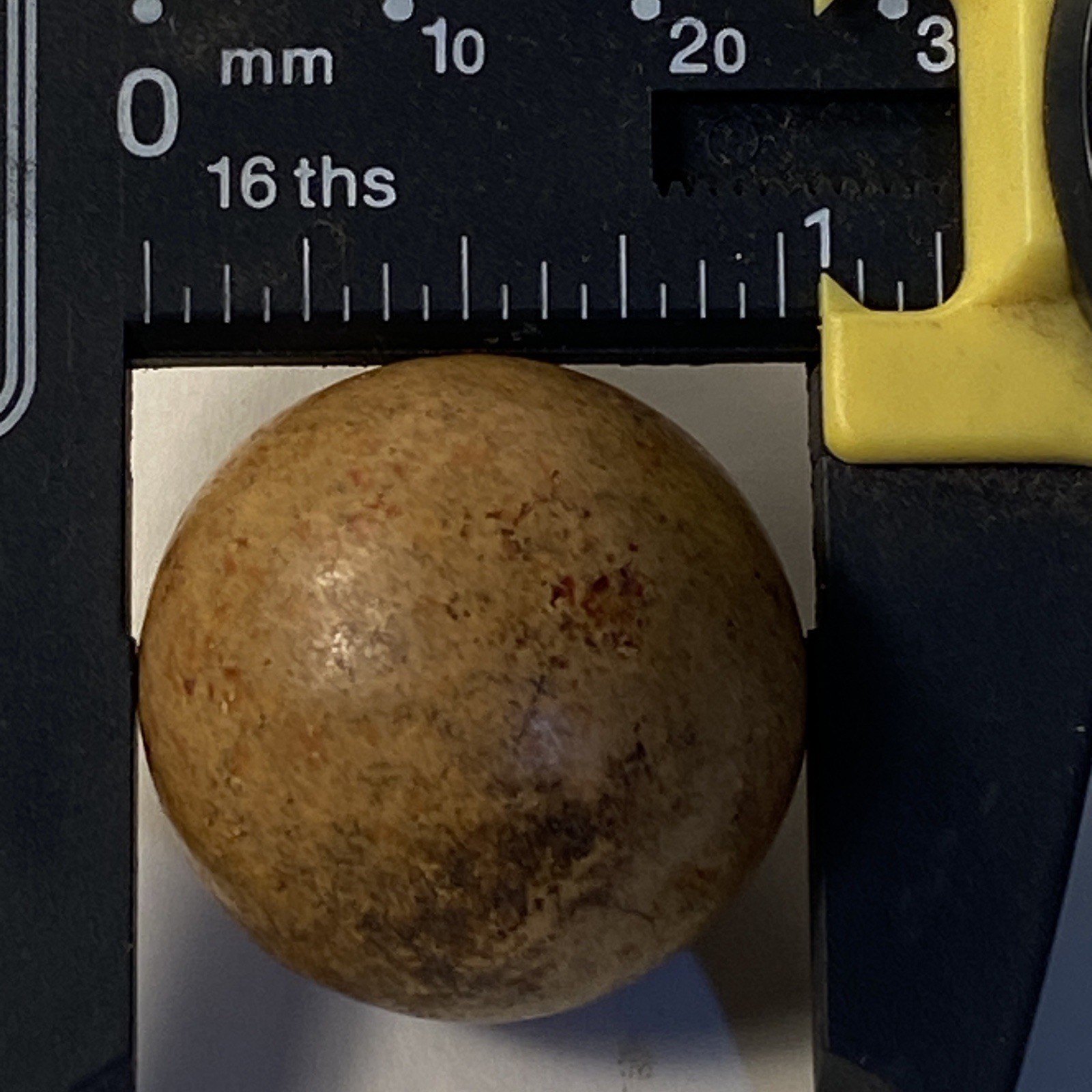 Antique Terracotta Color Clay Handmade Marble 1”