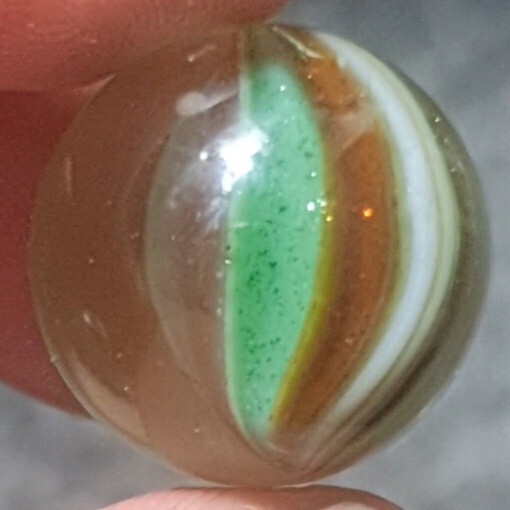 3/4″ Killer European Sparkler Bombarded Aventurine 1950/1960 Vintage Marbles MM